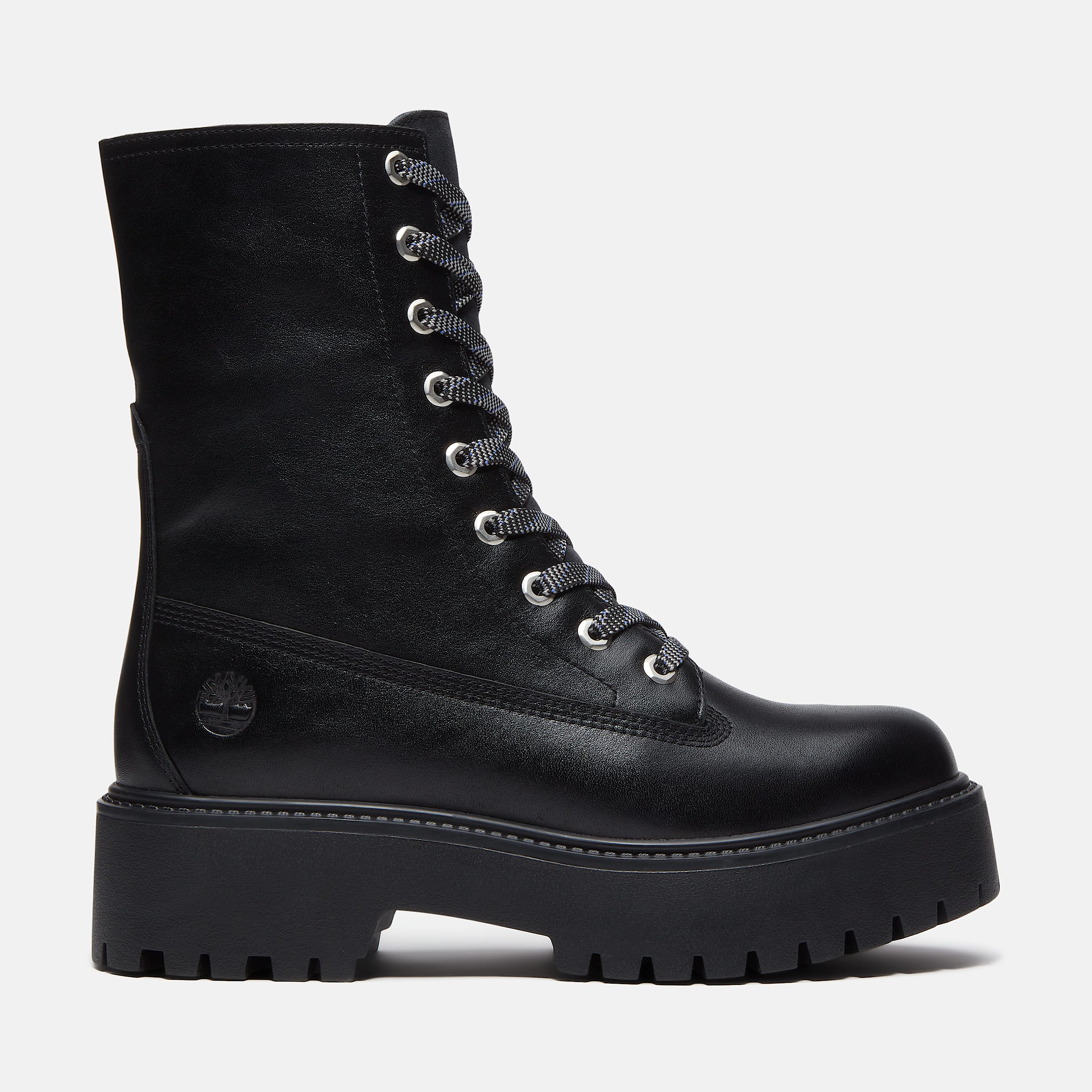 Womens Stone Street Platform Mid Boot TBL Black FullGrain HERO
