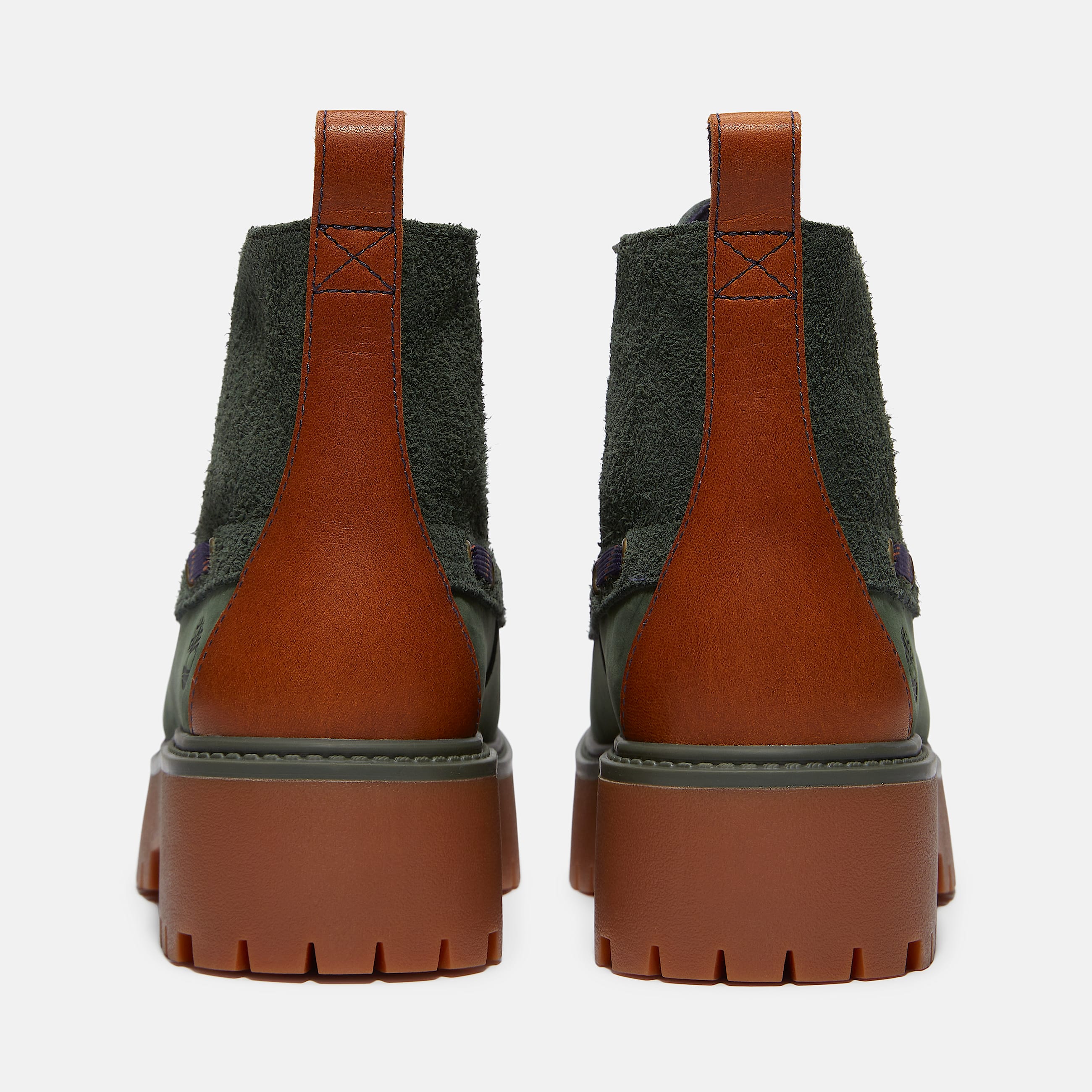 Womens Stone Street Platform Kiltie Boot TBL Dark Green NubuckDark Green ALT5