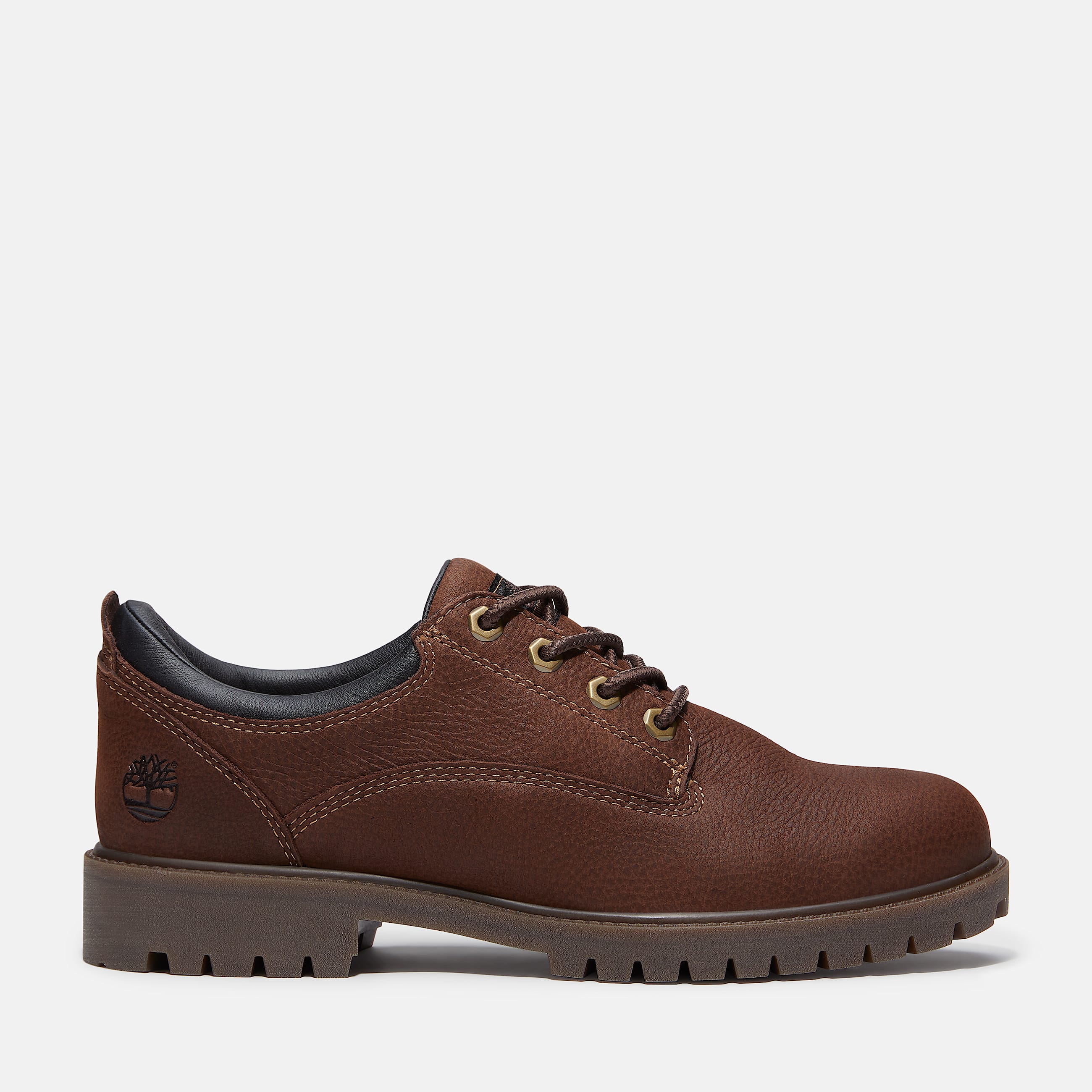 Mens Timberland Heritage Shoe TBL Dark Brown FullGrain HERO