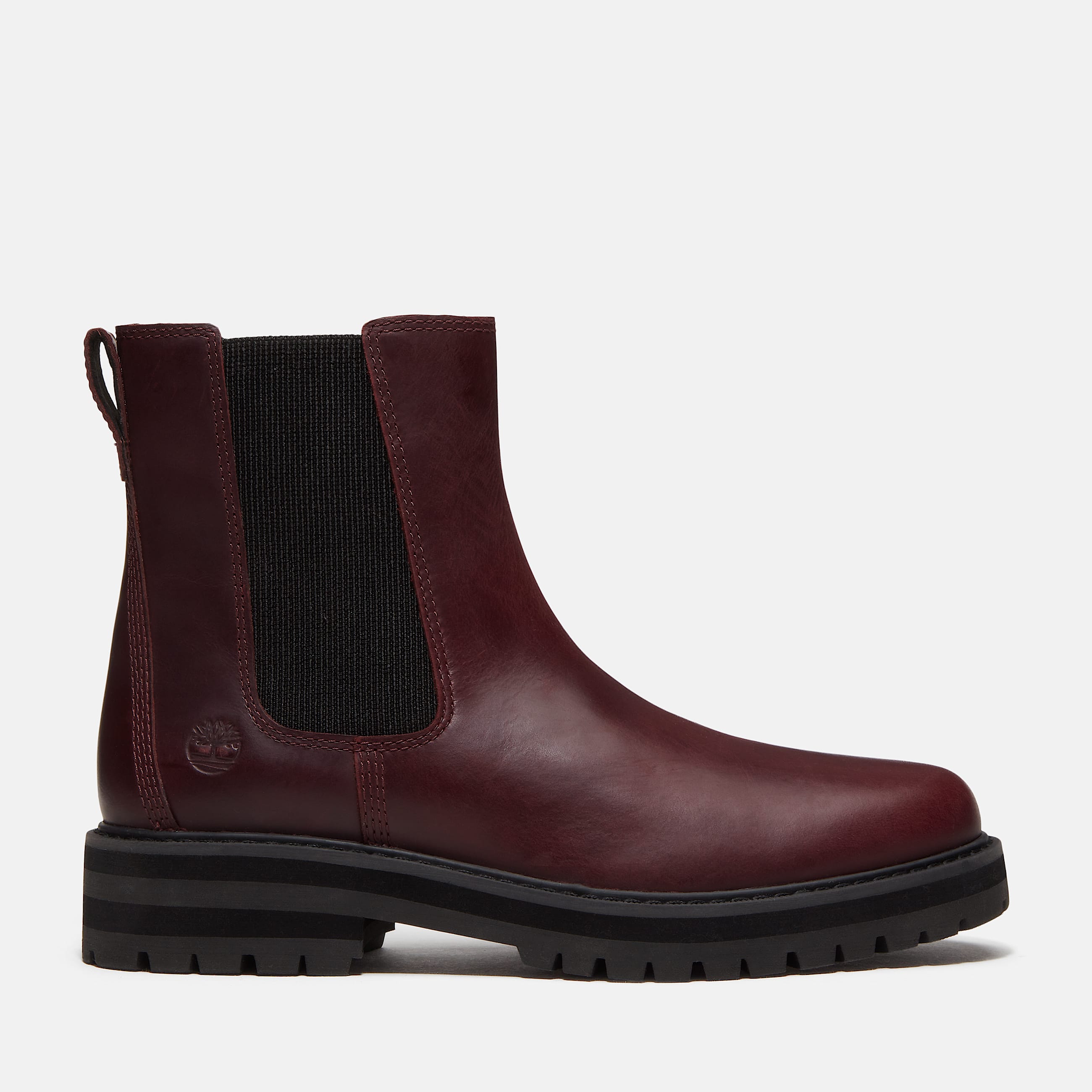 Botas Chelsea Britton Drive para Mujer TBL Piel de grano entero Borgoa HERO