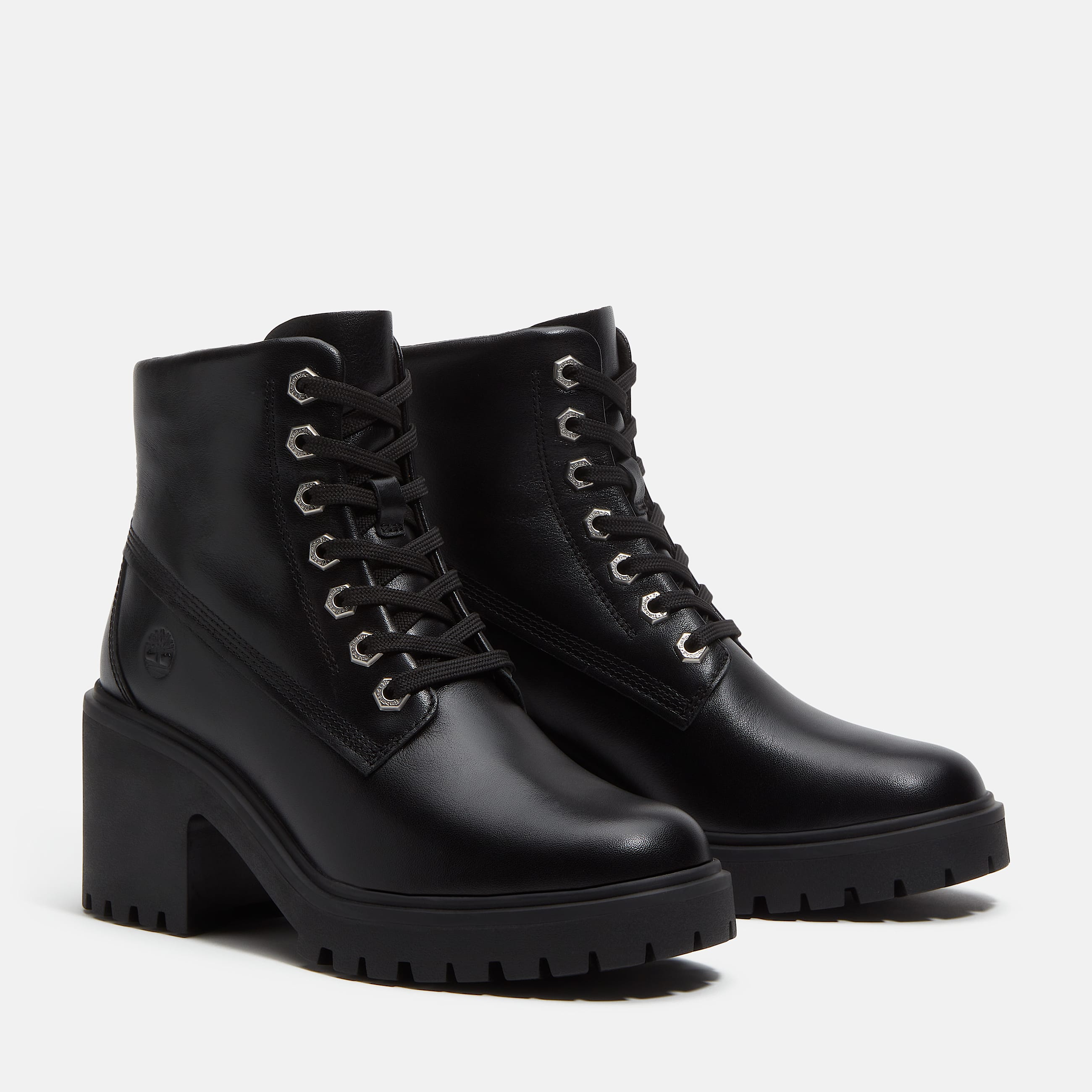 Botas Stone Heights Mid para Mujer TBL Piel de grano entero negro ALT4