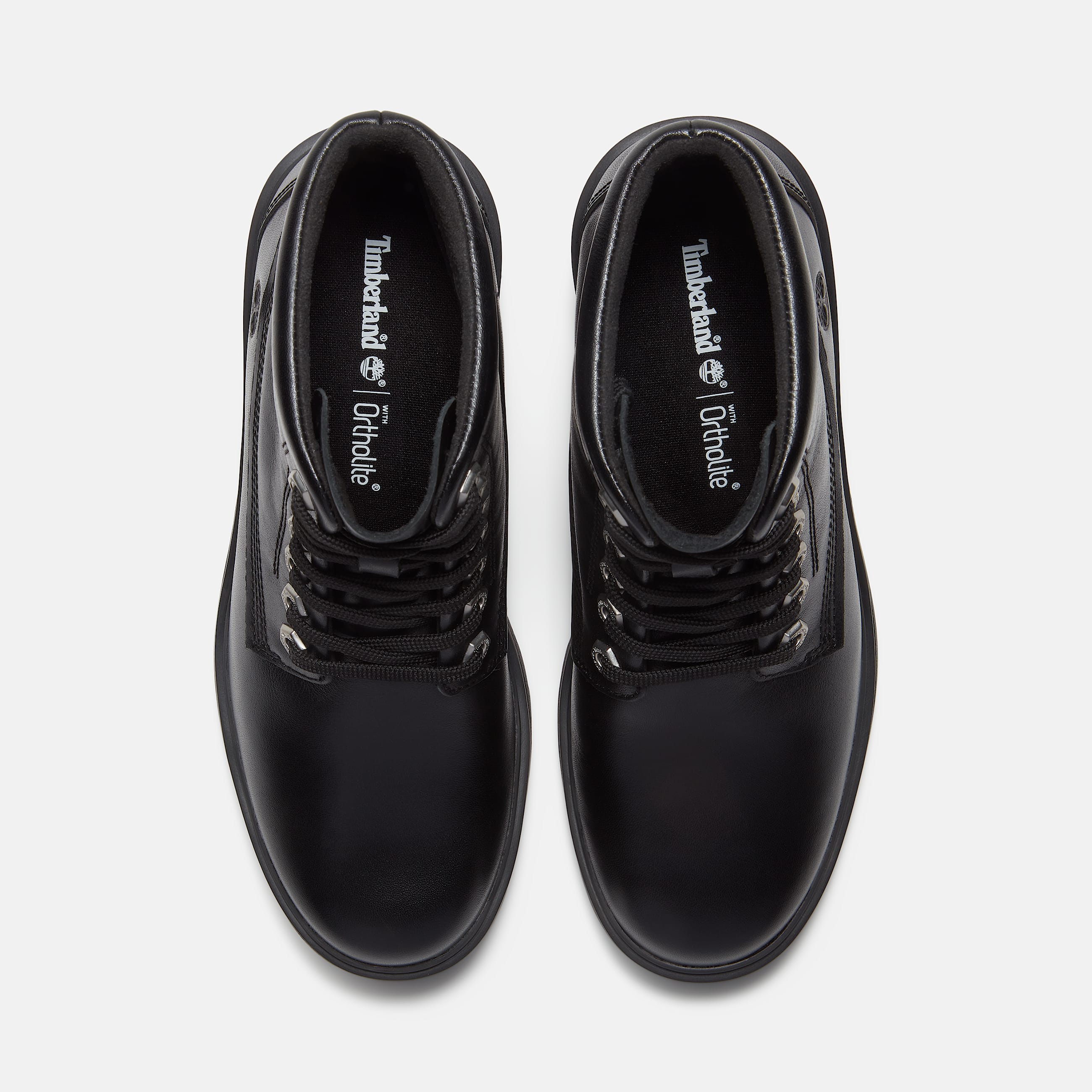Botas Stone Heights Mid para Mujer TBL Piel de grano entero negro ALT2
