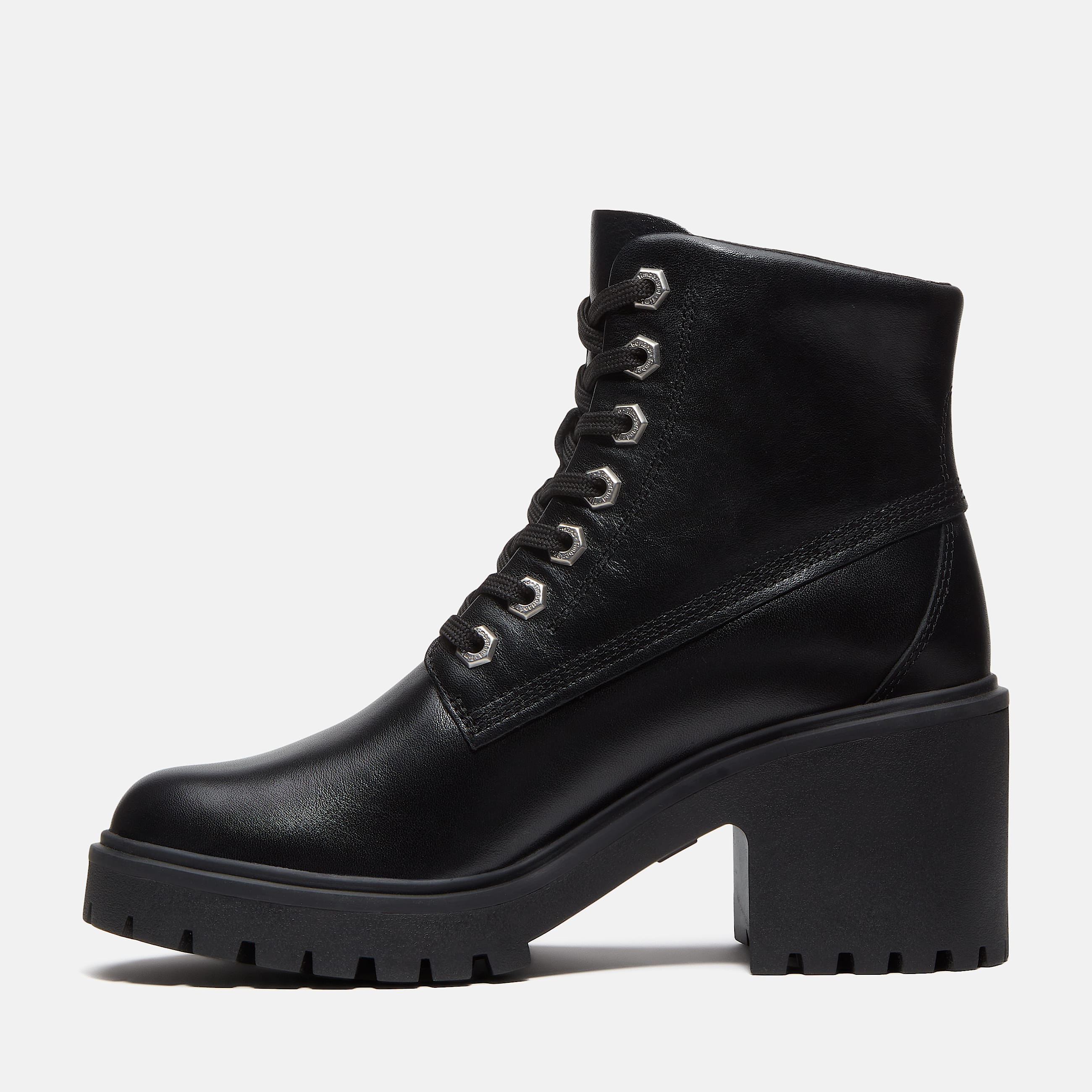 Botas Stone Heights Mid para Mujer TBL Piel de grano entero negro ALT6