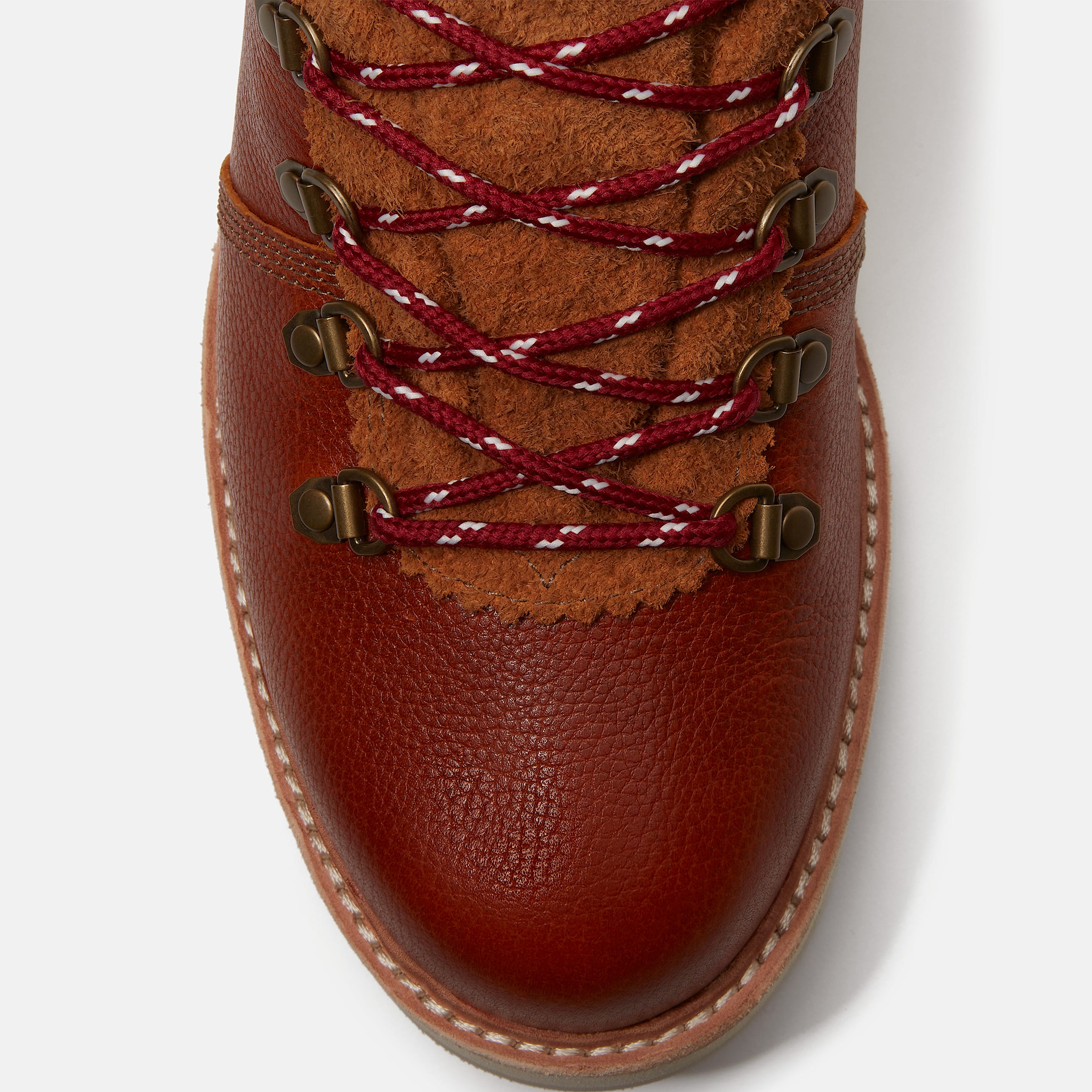 Mens Britton Mills Mid Waterproof Boot TBL Rust FullGrain ALT7