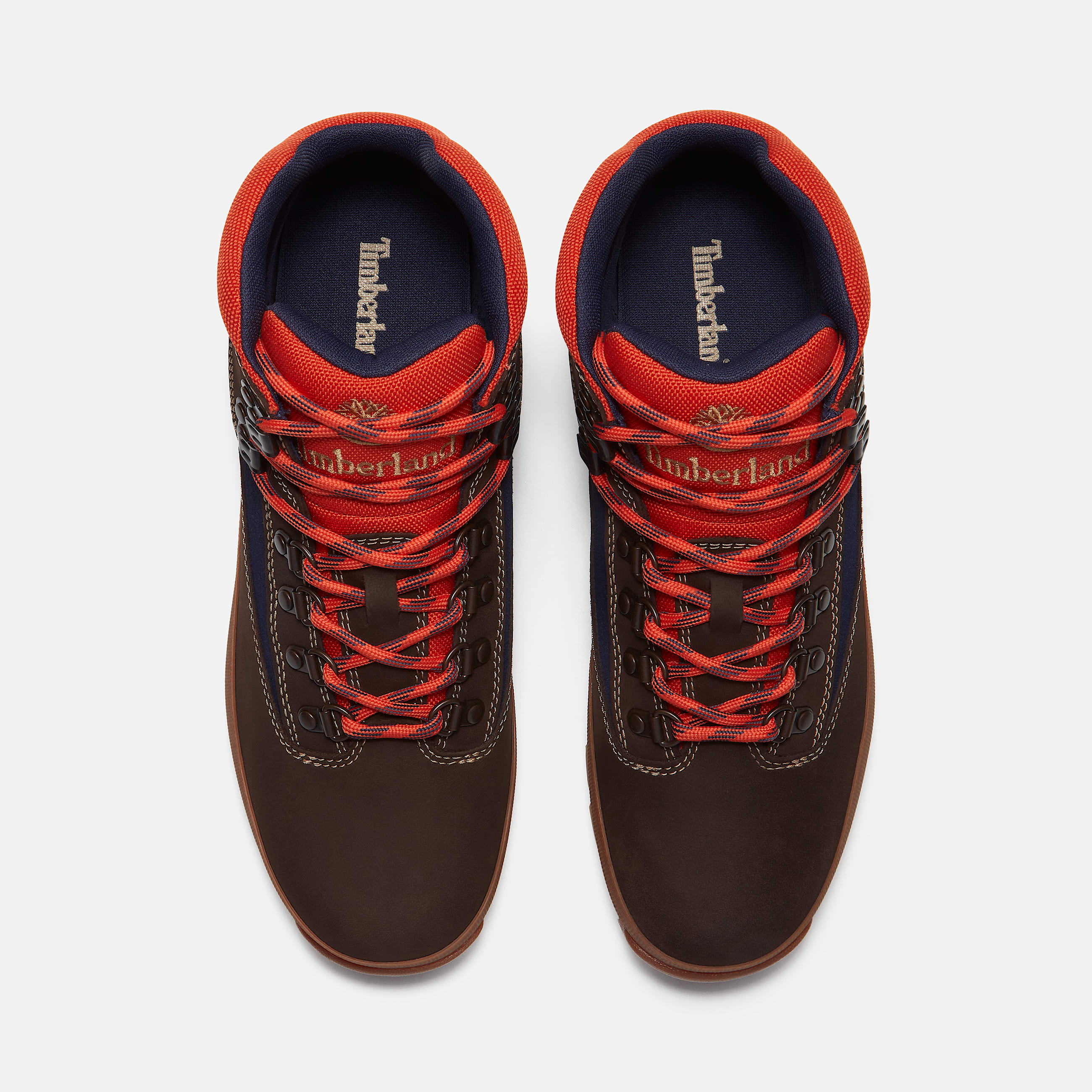 Mens Euro Hiker TBL Dark Brown NubuckDark Blue ALT2