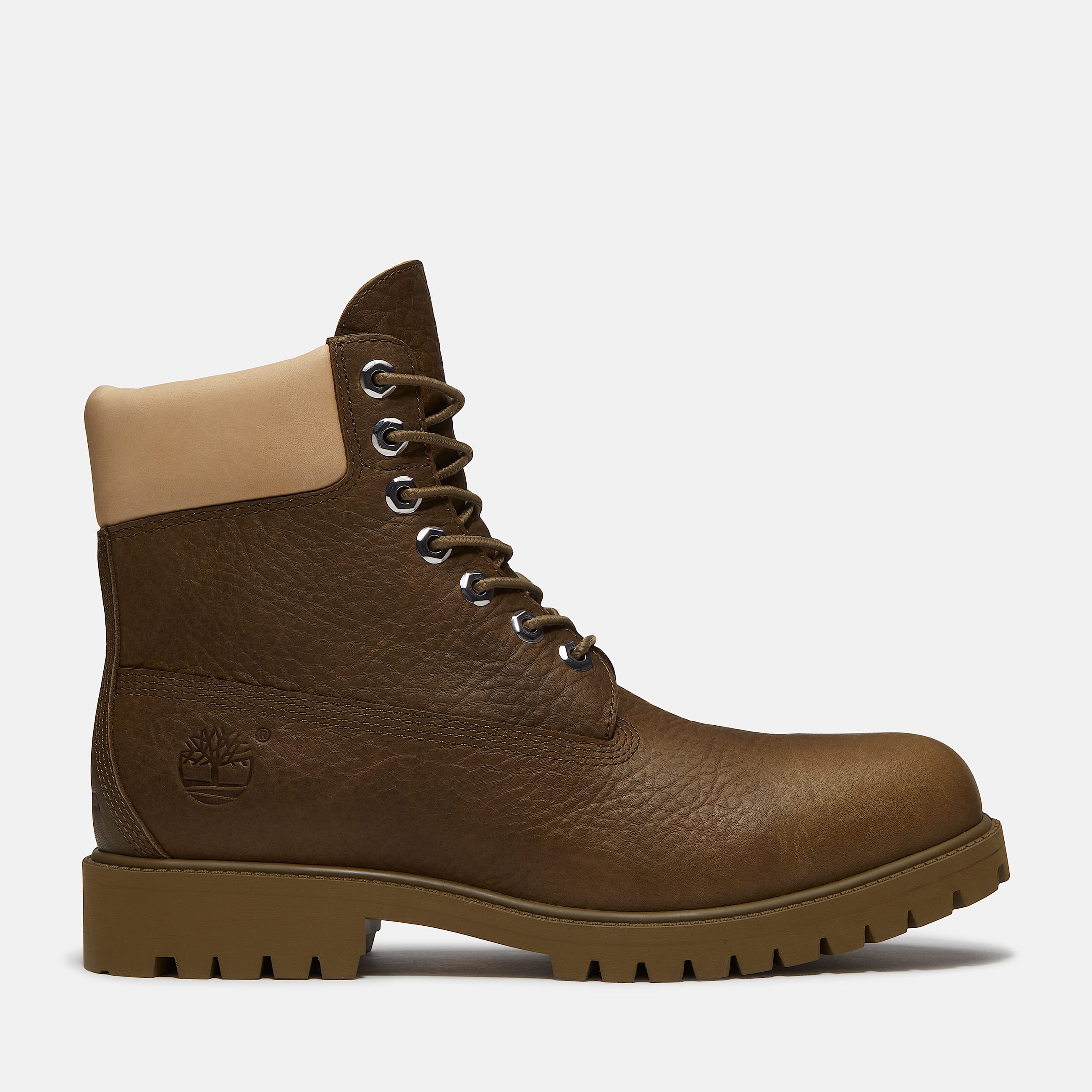 Mens Timberland Heritage 6Inch Boot with GORETEX Membrane TBL Olive FullGrain HERO