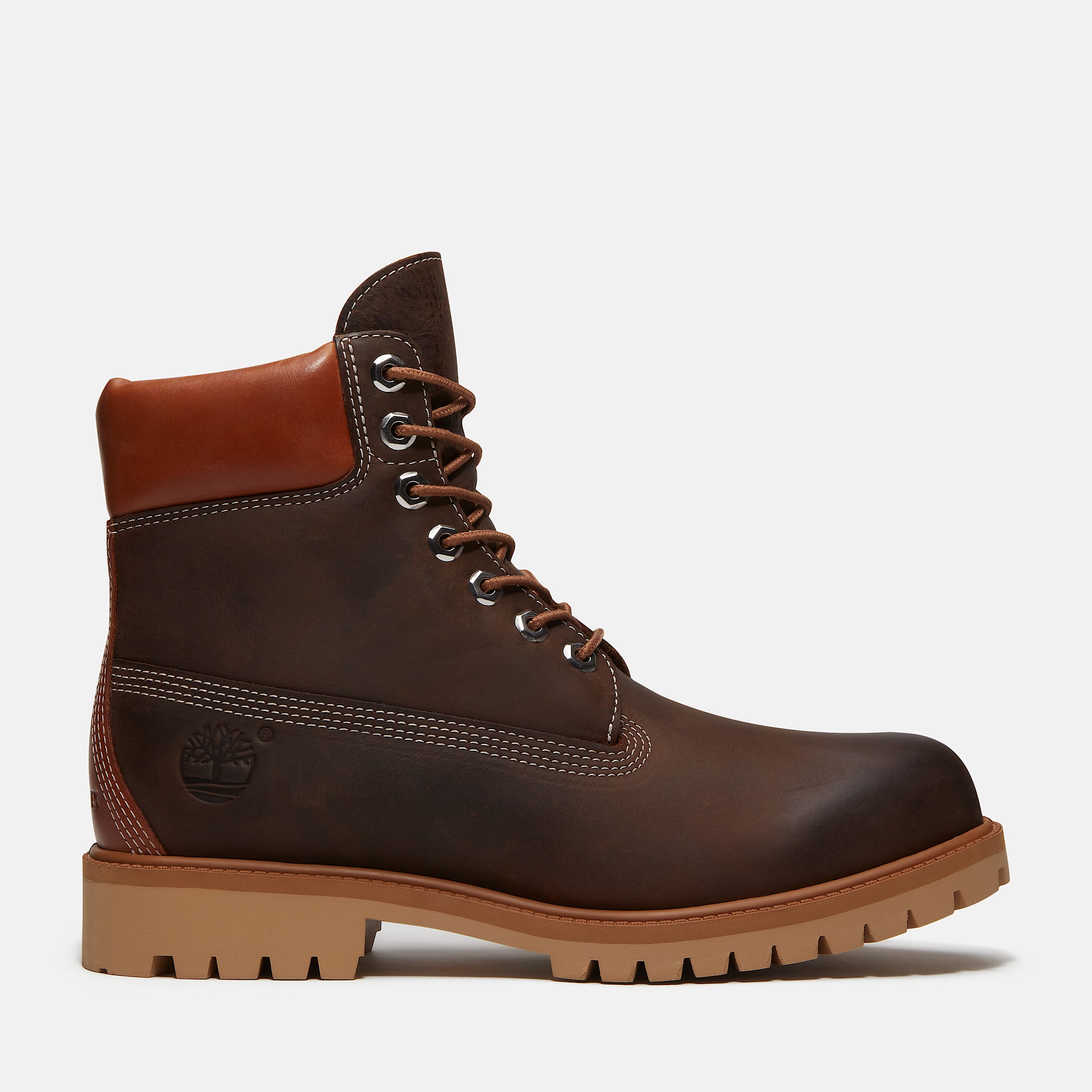 Mens Timberland Heritage 6Inch Boot with GORETEX Membrane TBL Dark Brown FullGrain HERO