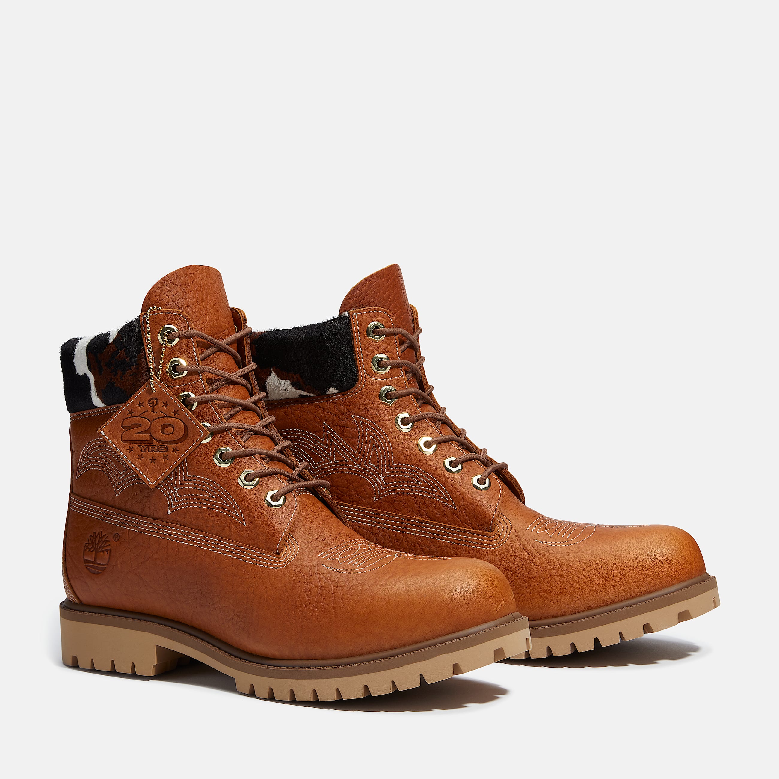 Mens Timberland x Sneaker Politics 6Inch Waterproof Boot TBL Rust FullGrainPrint ALT4