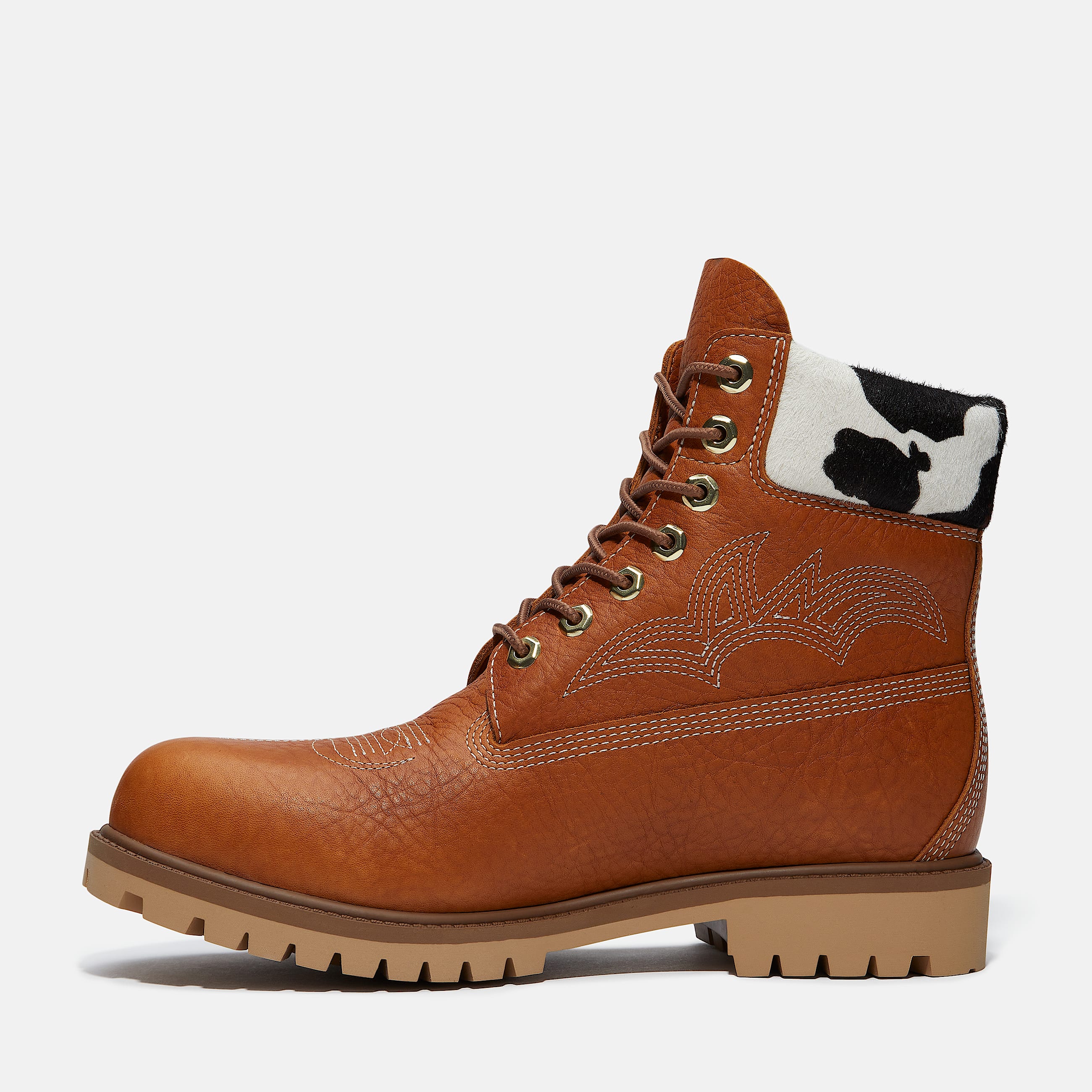 Mens Timberland x Sneaker Politics 6Inch Waterproof Boot TBL Rust FullGrainPrint ALT6