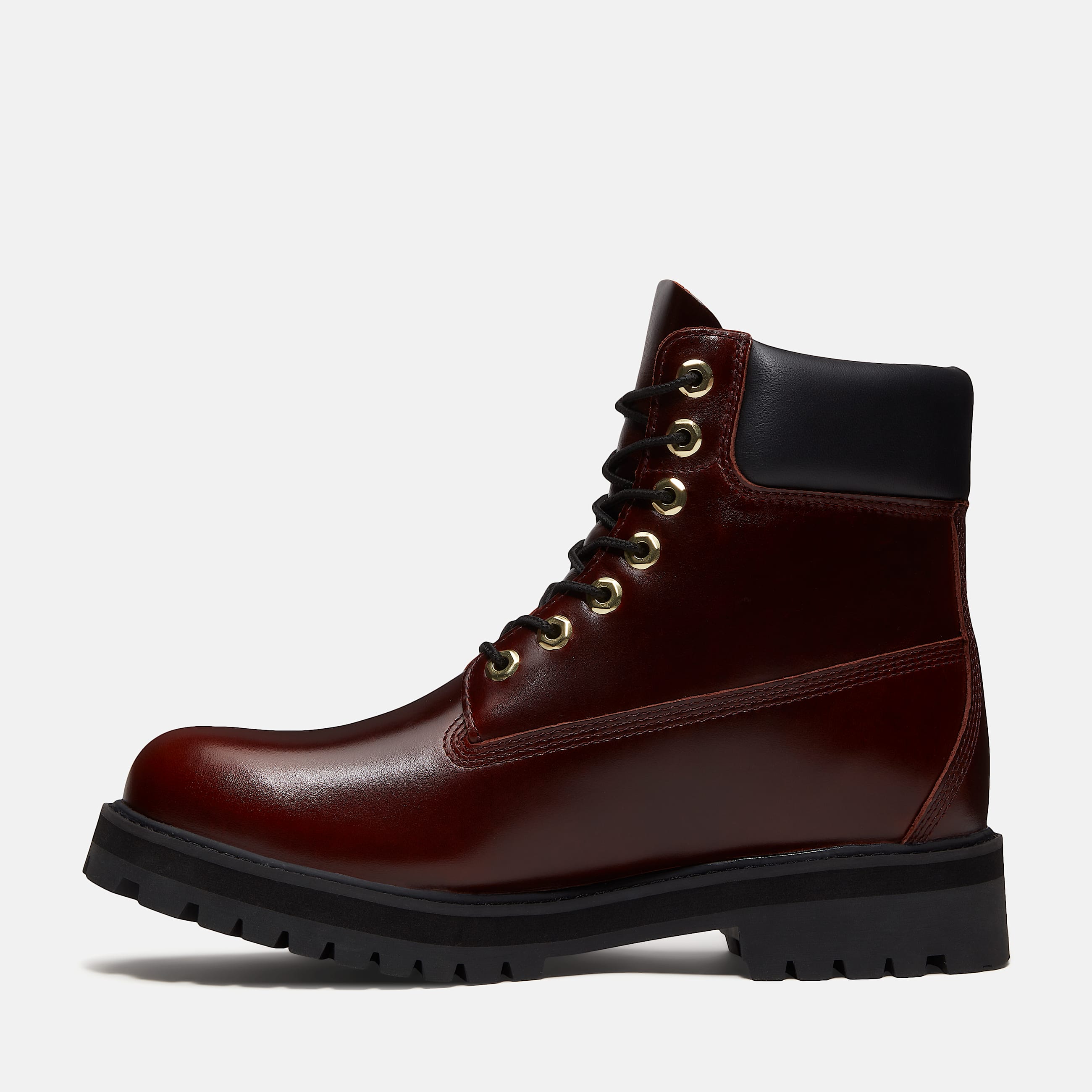 Botas Timberland Heritage de 6 pulgadas impermeables para Hombre TBL Piel de grano completo color burdeos ALT6