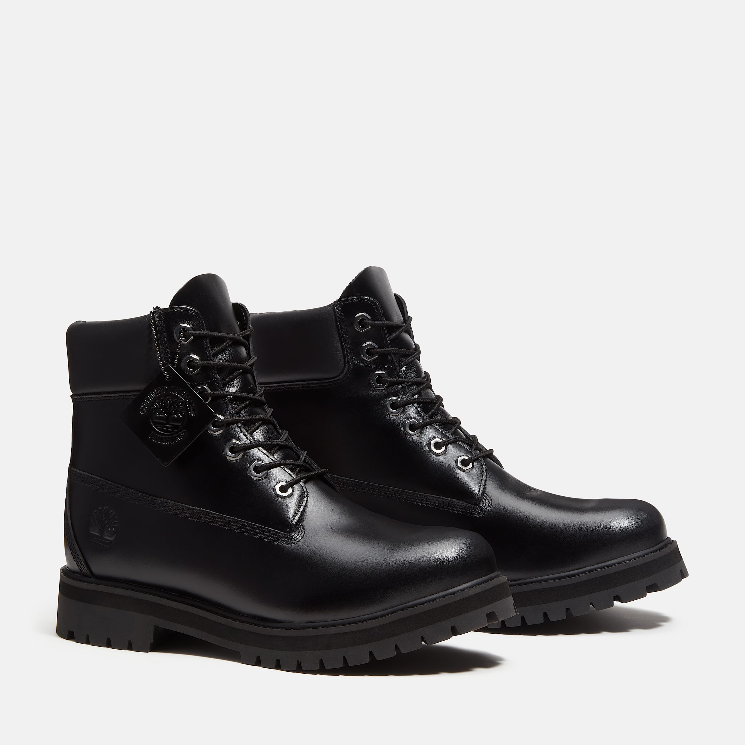 Botas Timberland Heritage de 6 pulgadas impermeables para Hombre TBL Piel de grano completo negro ALT4