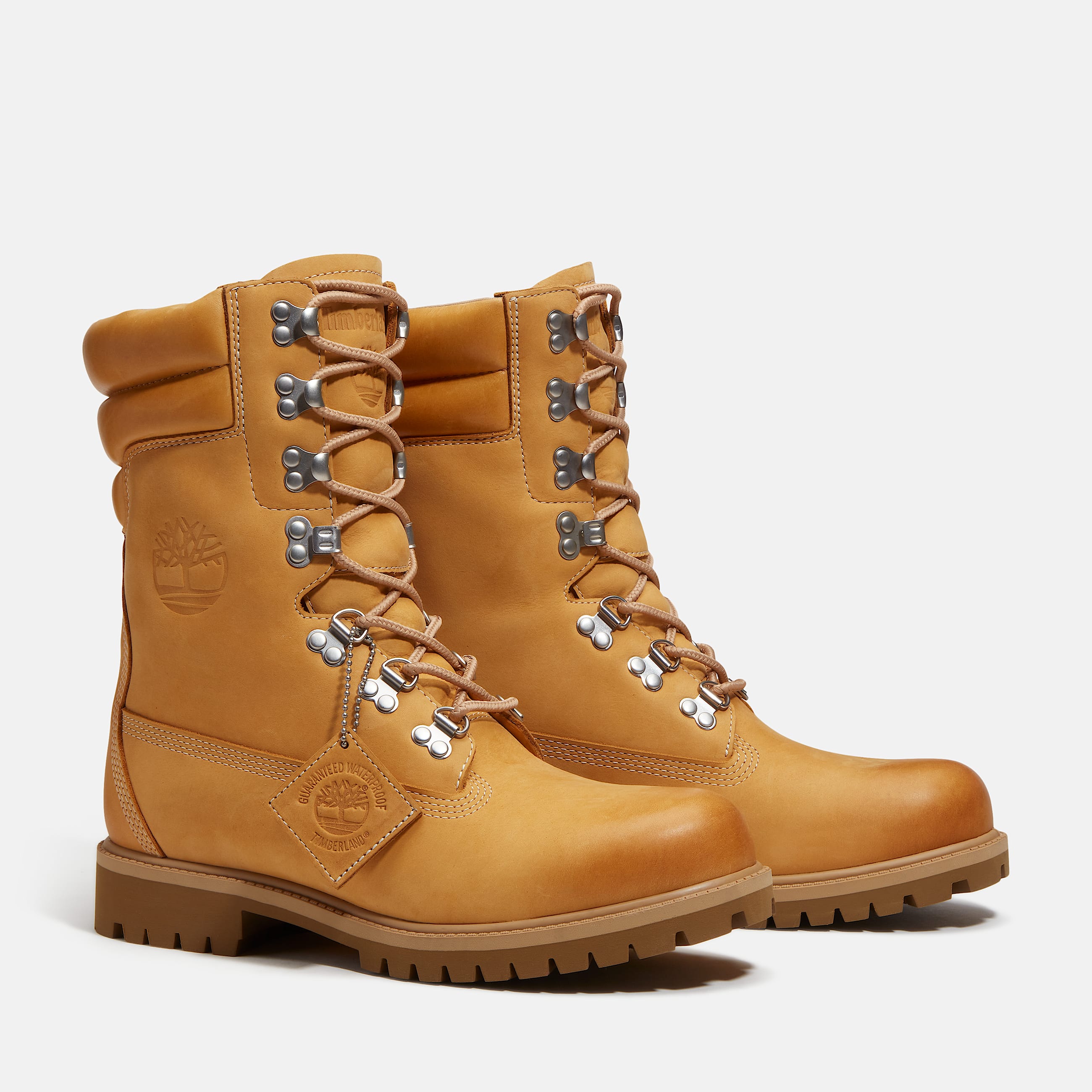 Mens Timberland Heritage Waterproof Super Boot TBL Wheat Nubuck ALT4