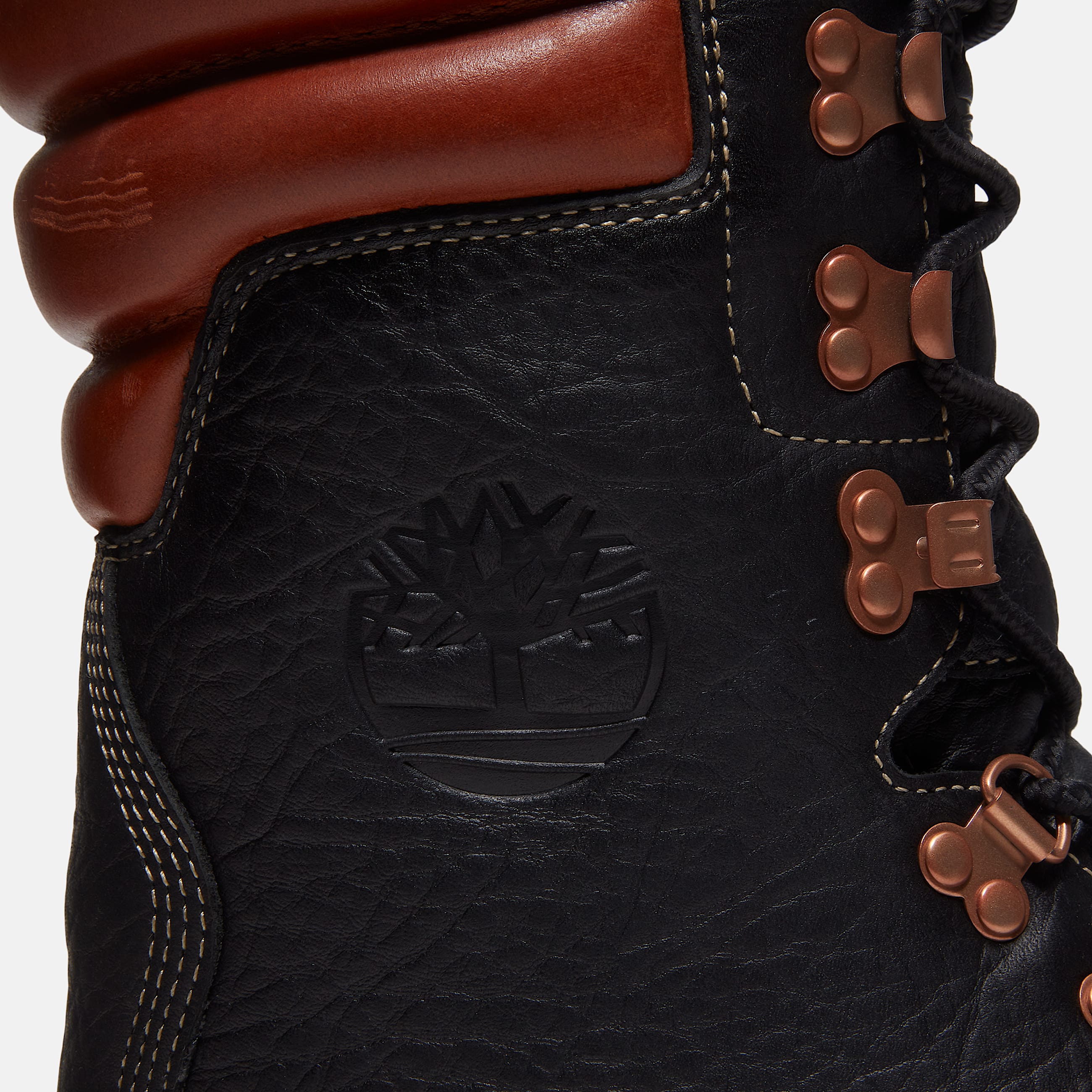 Mens Timberland Heritage Waterproof Super Boot TBL Black FullGrainRust ALT7