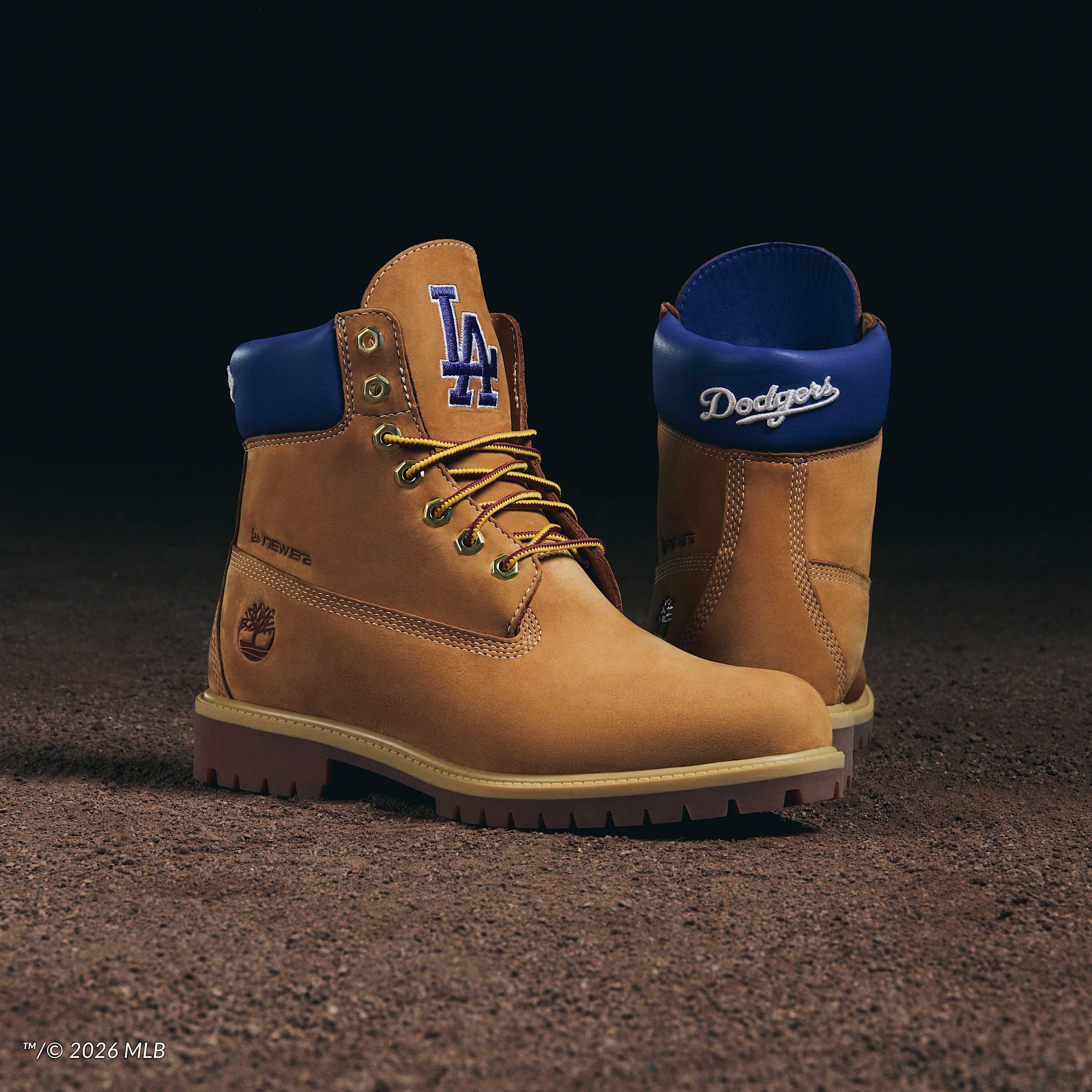Botas impermeables Timberland Heritage de 6 pulgadas para Hombre TBL Nobuck color trigoazul medioblanco ALTA