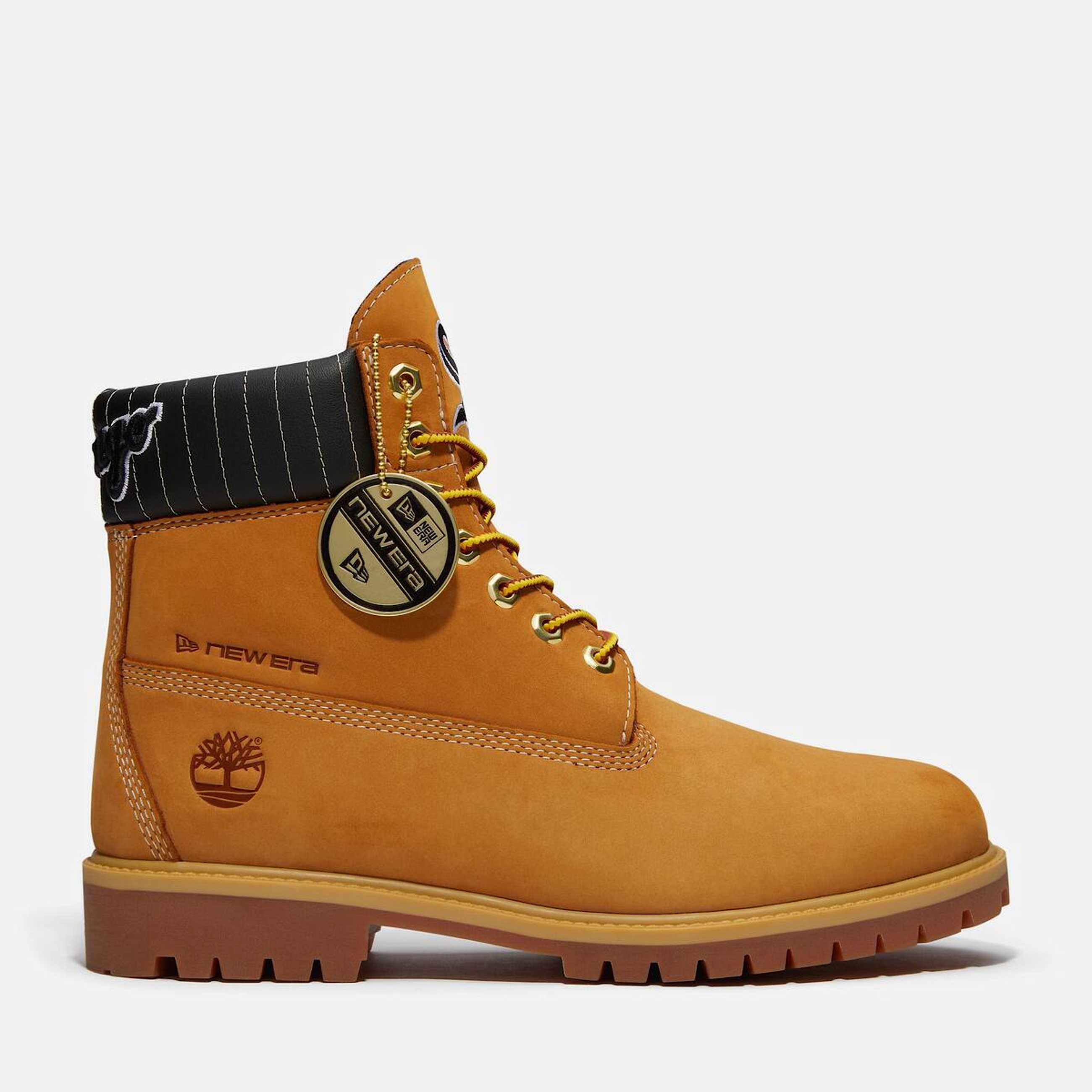 Botas impermeables Timberland Heritage de 6 pulgadas para Hombre TBL Nobuck color trigoRayas negras HERO