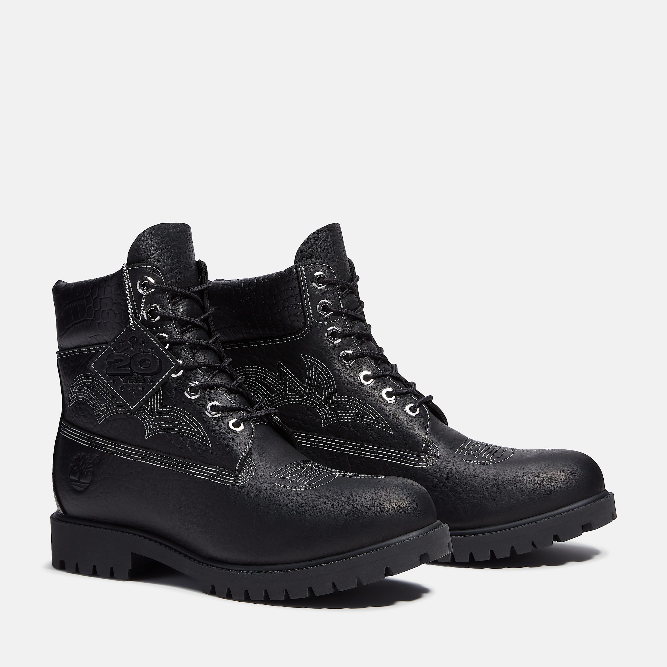 Mens Timberland x Sneaker Politics 6Inch Waterproof Boot TBL Black FullGrain ALT4