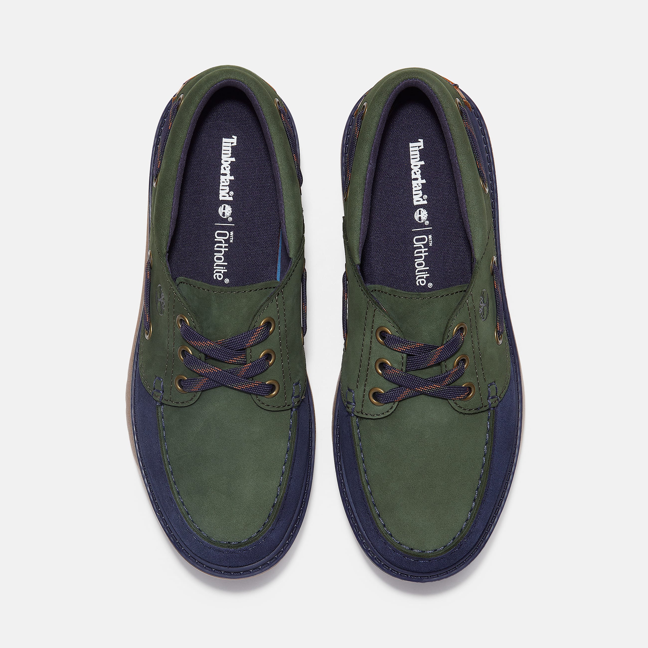 Womens Stone Street Platform Boat Shoe TBL Dark Green NubuckDark Blue ALT2
