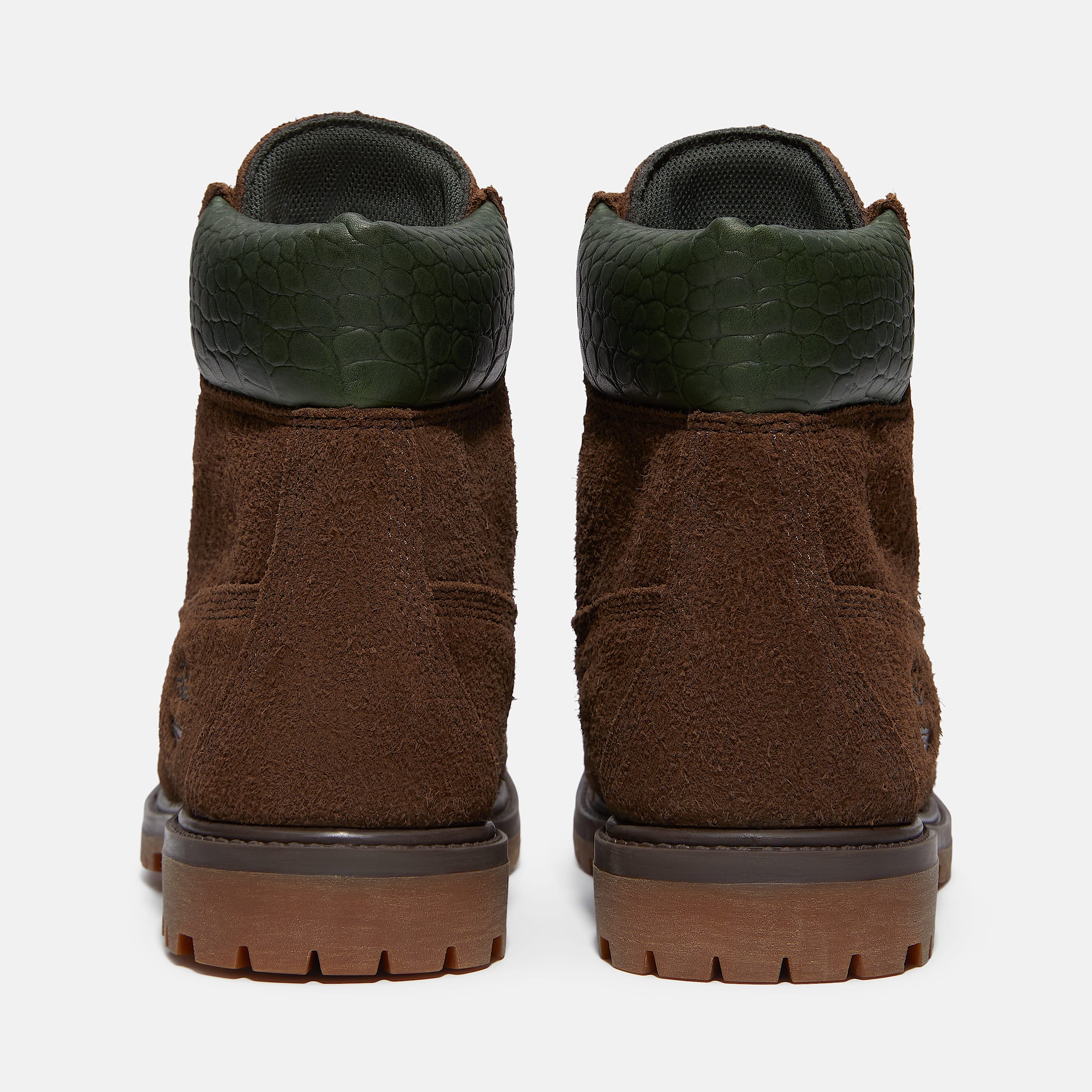 Womens Timberland Premium 6Inch Waterproof Boot TBL Dark Brown SuedeDark Green ALT5
