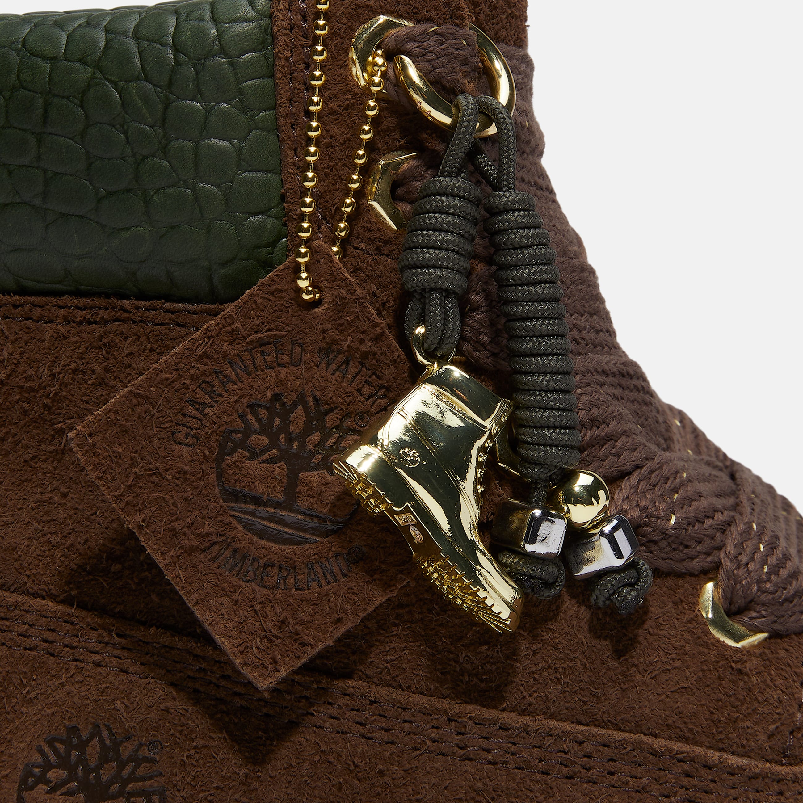 Womens Timberland Premium 6Inch Waterproof Boot TBL Dark Brown SuedeDark Green ALT7