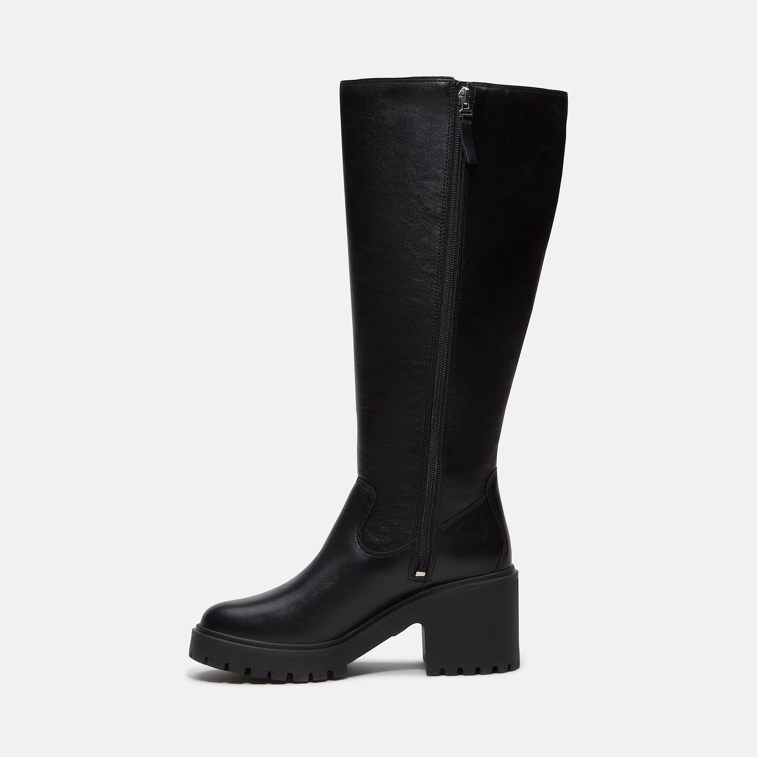 Womens Stone Heights Tall SideZip Boot TBL Black FullGrain ALT6