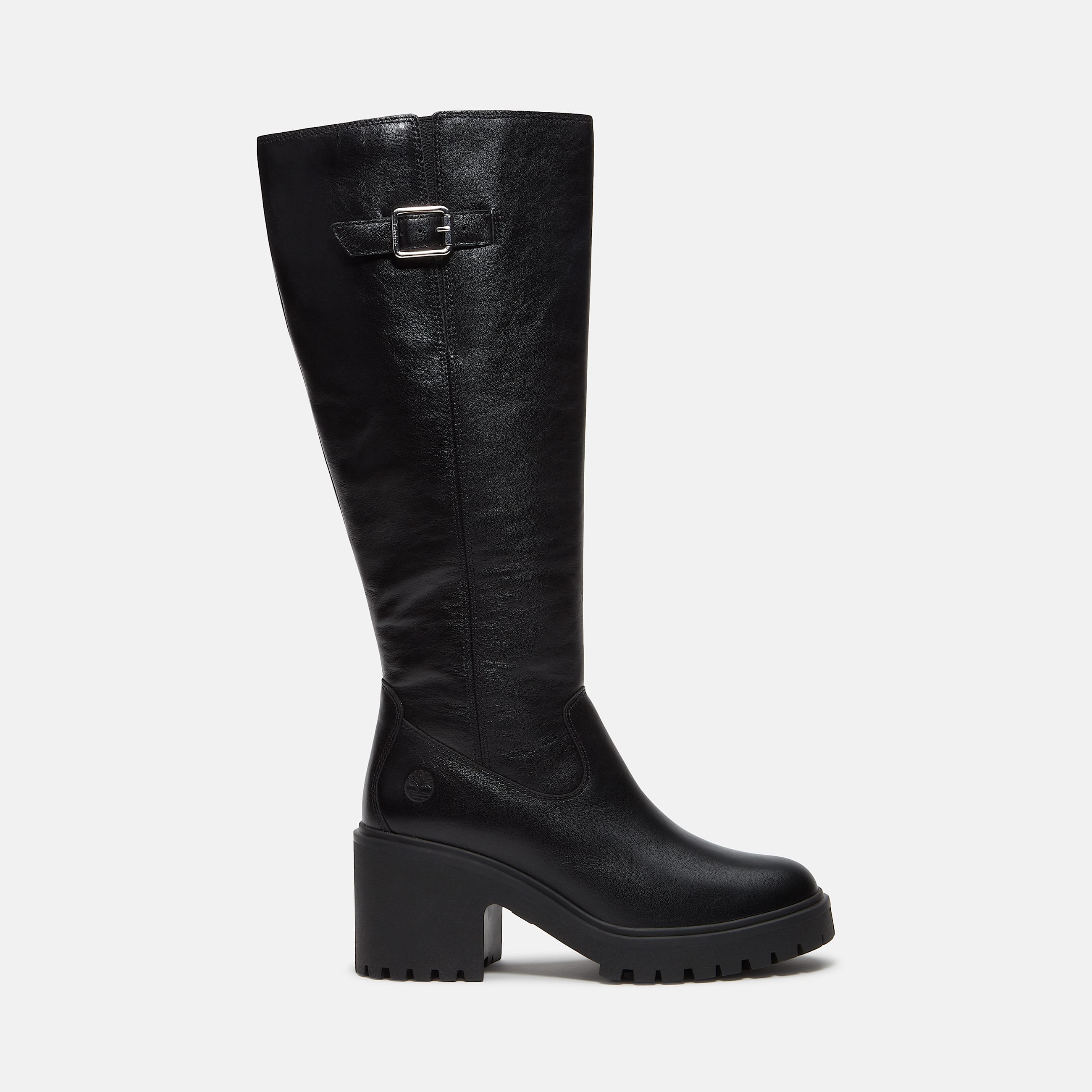 Womens Stone Heights Tall SideZip Boot TBL Black FullGrain HERO