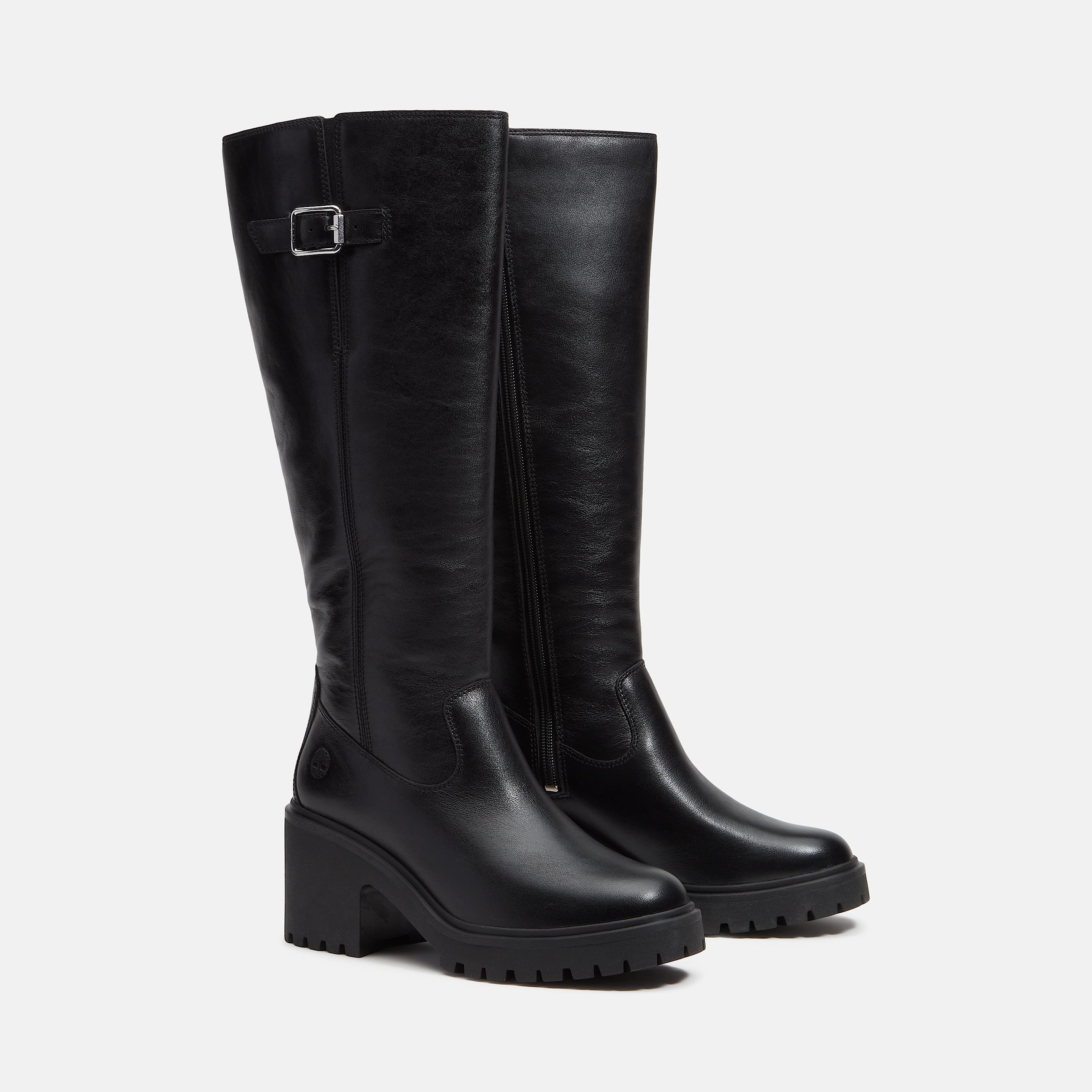 Womens Stone Heights Tall SideZip Boot TBL Black FullGrain ALT4