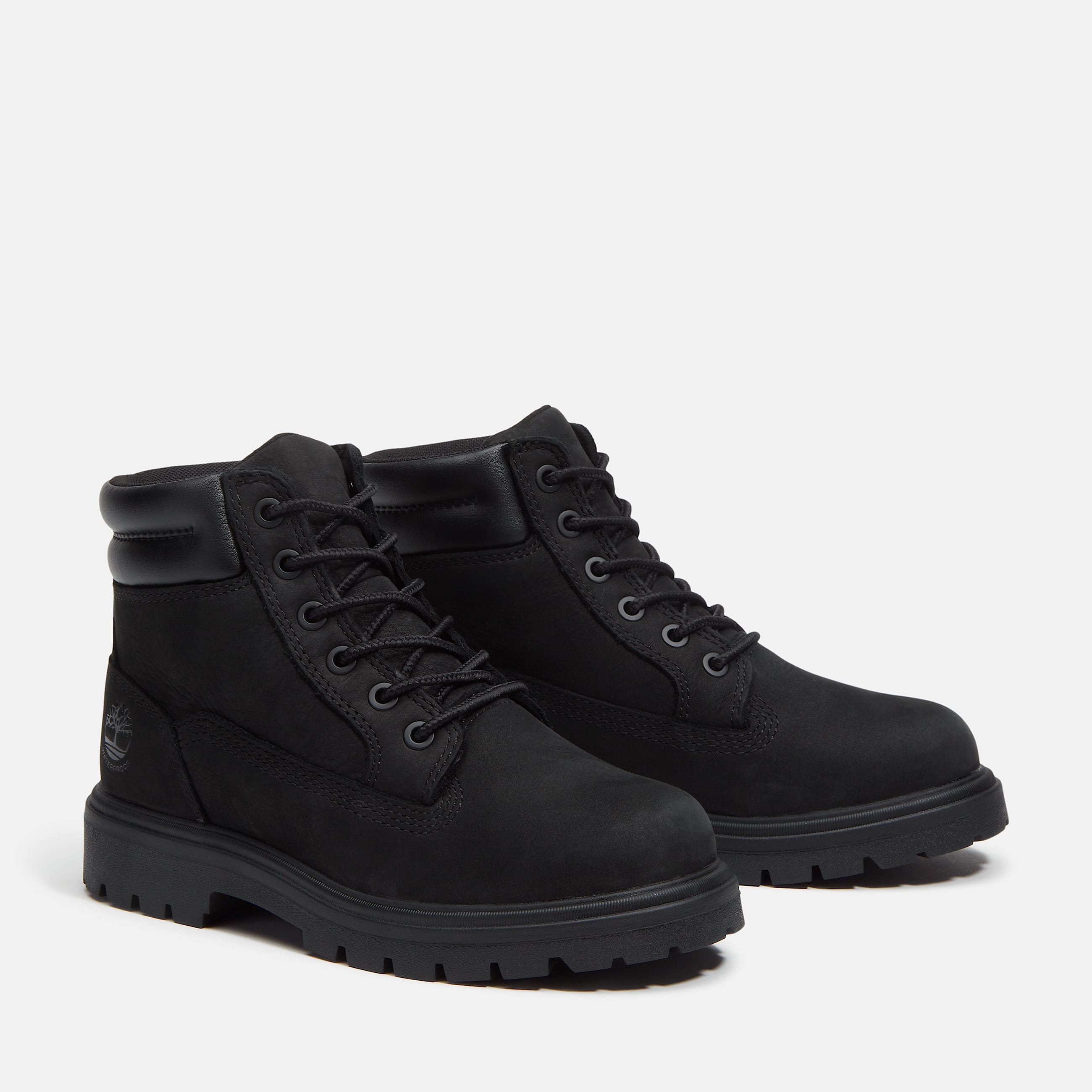 Junior Auburn Falls 6Inch Waterproof Boot TBL Black Nubuck ALT4