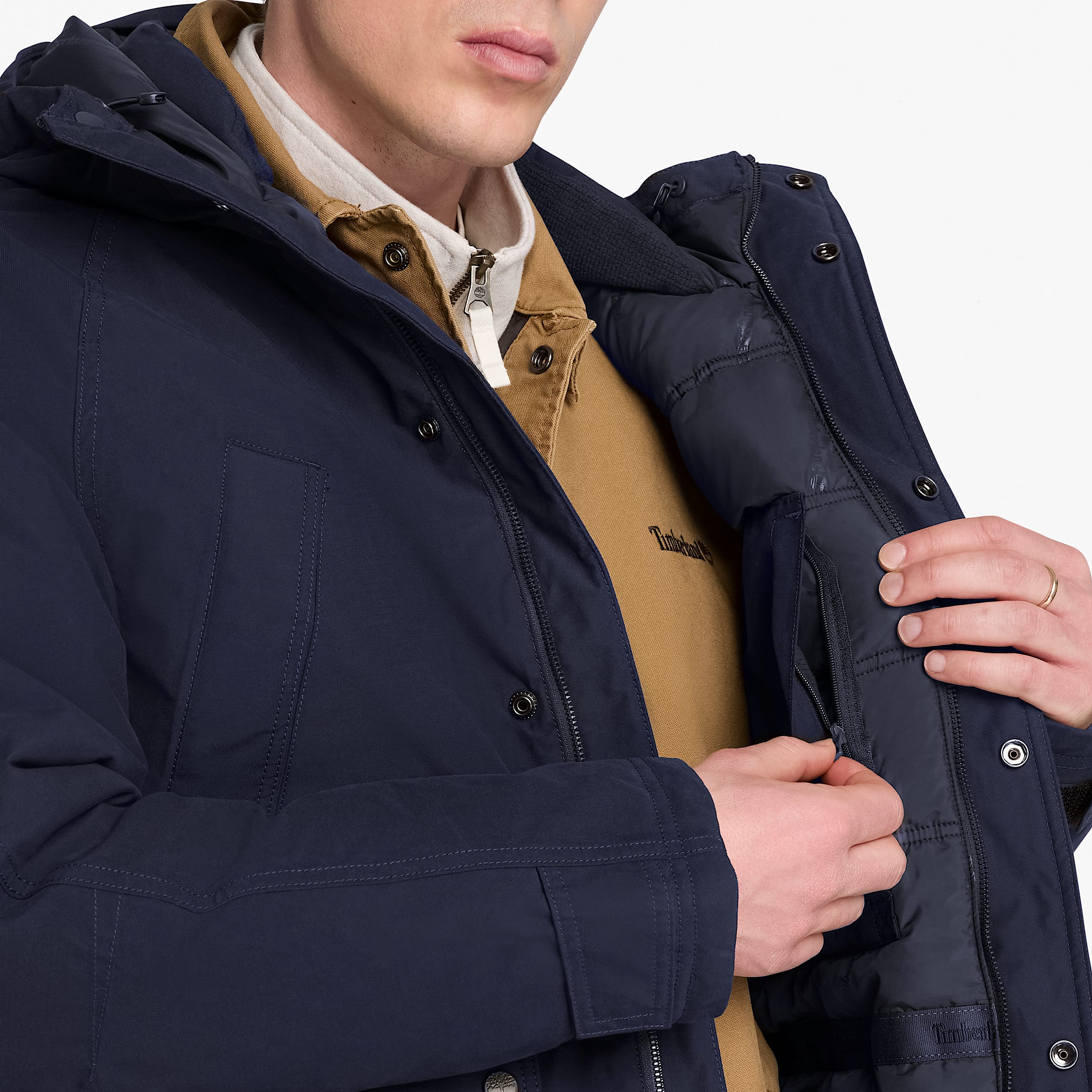 Mens Waterproof Parka TBL Dark Navy ALT3