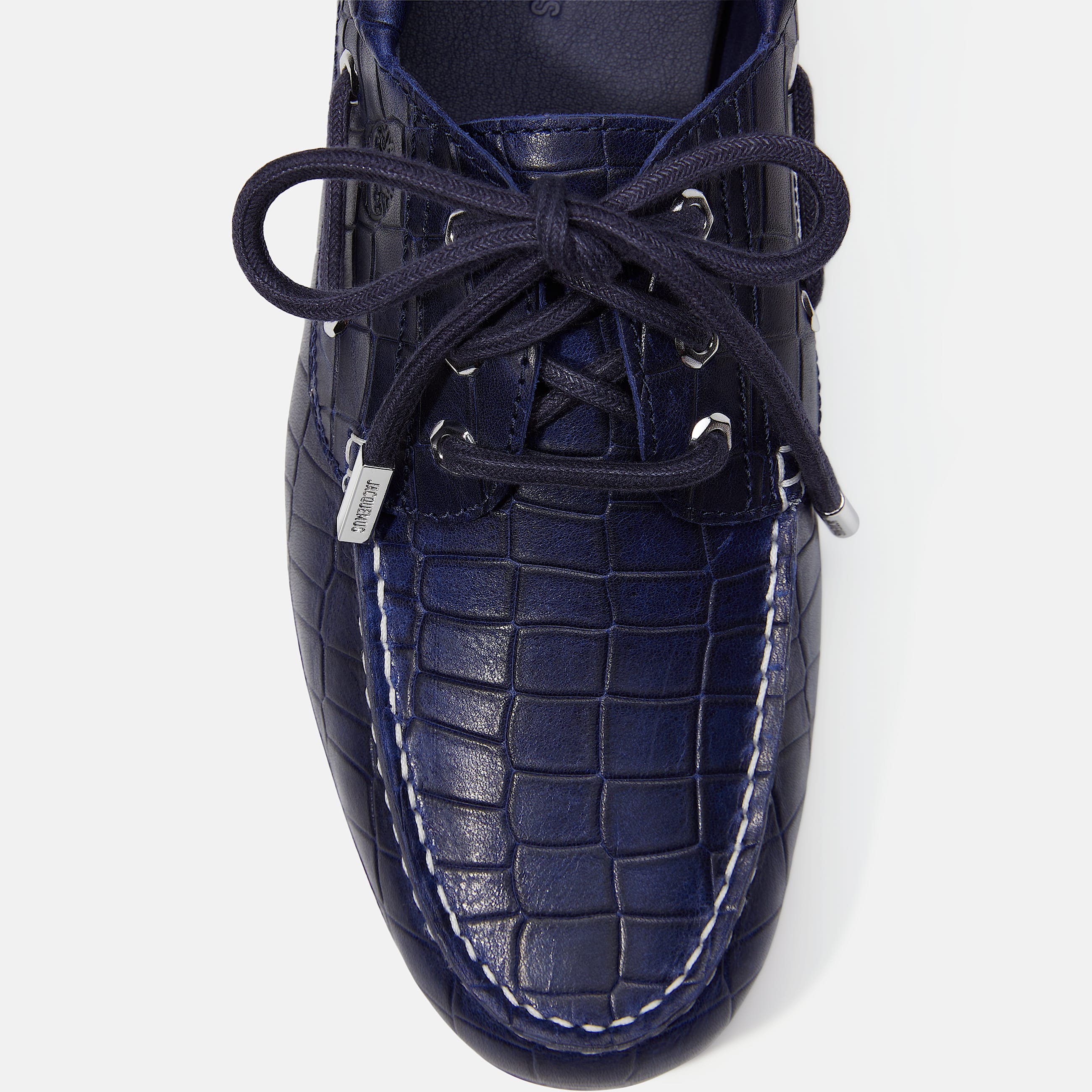 Timberland x Jacquemus Authentic Boat Shoe TBL Navy Croc Embossed ALT9