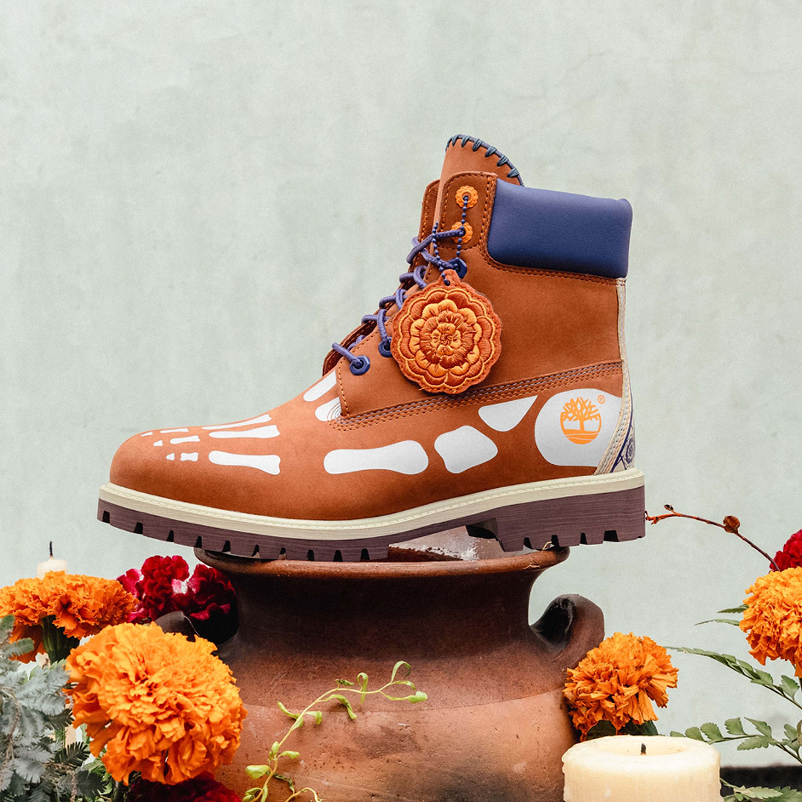 Mens Da de Muertos 6Inch Boot TBL Dark Orange Nubuck ALTC