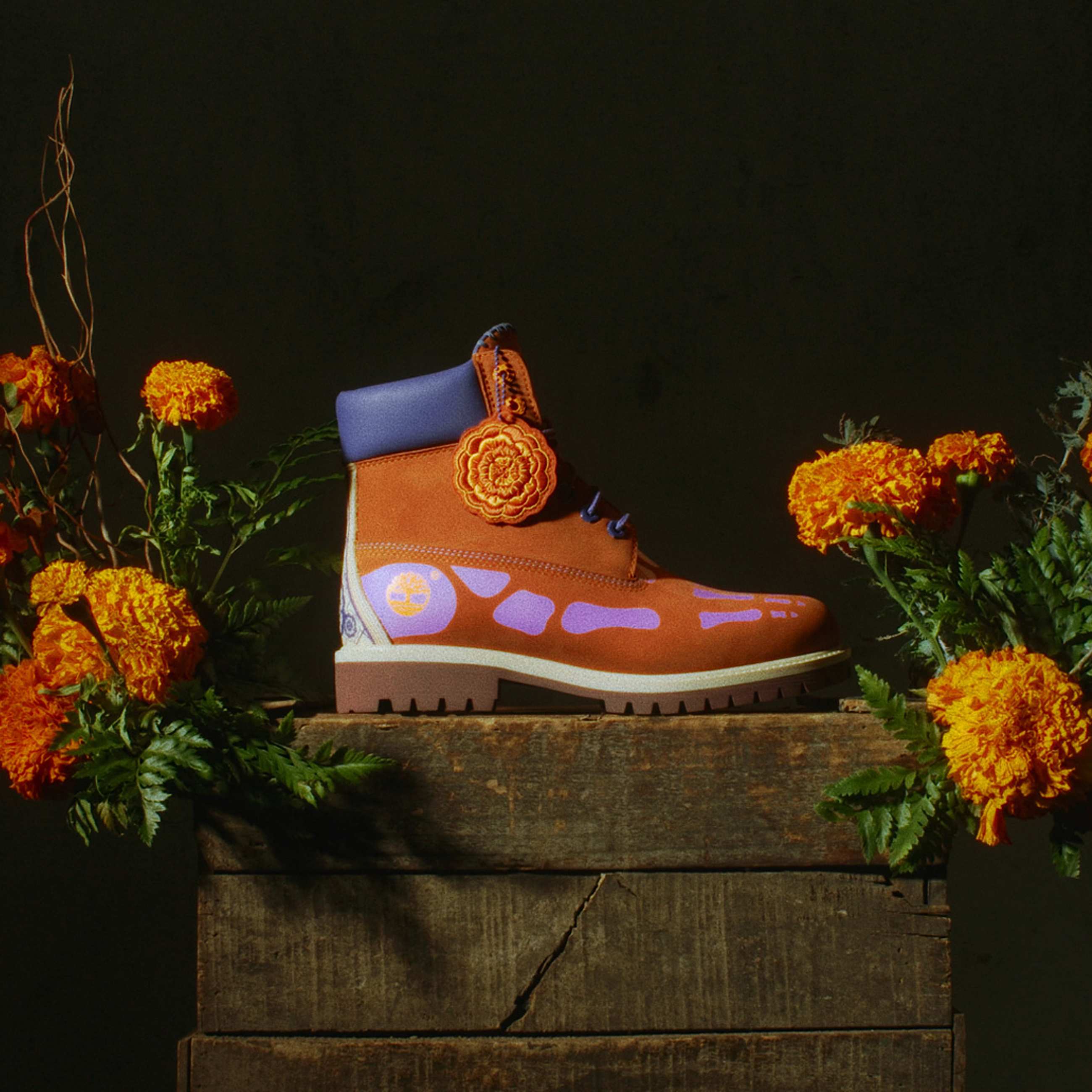 Mens Da de Muertos 6Inch Boot TBL Dark Orange Nubuck ALTE