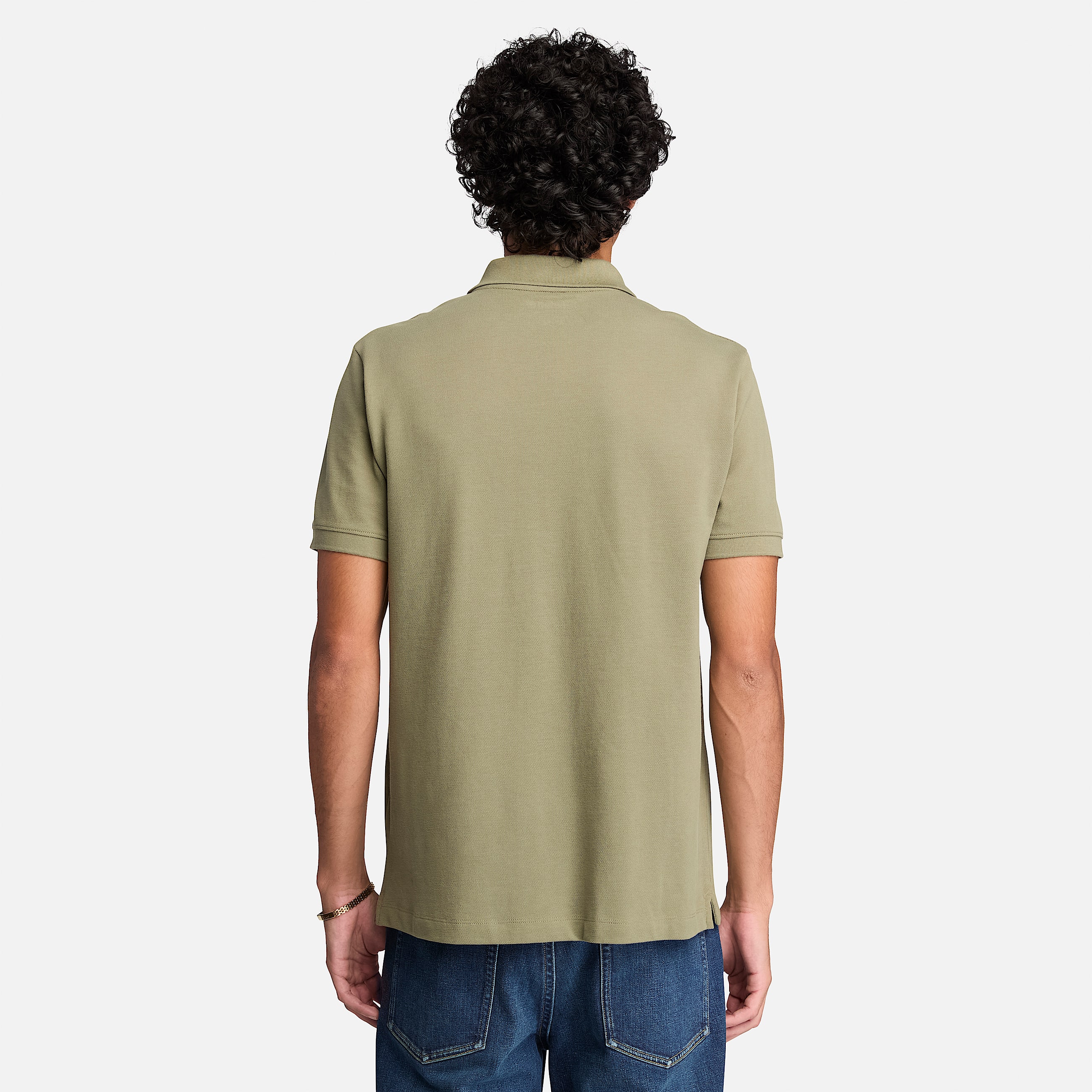 Mens Oyster River Regular ShortSleeve Polo TBL Deep Lichen Green ALT8