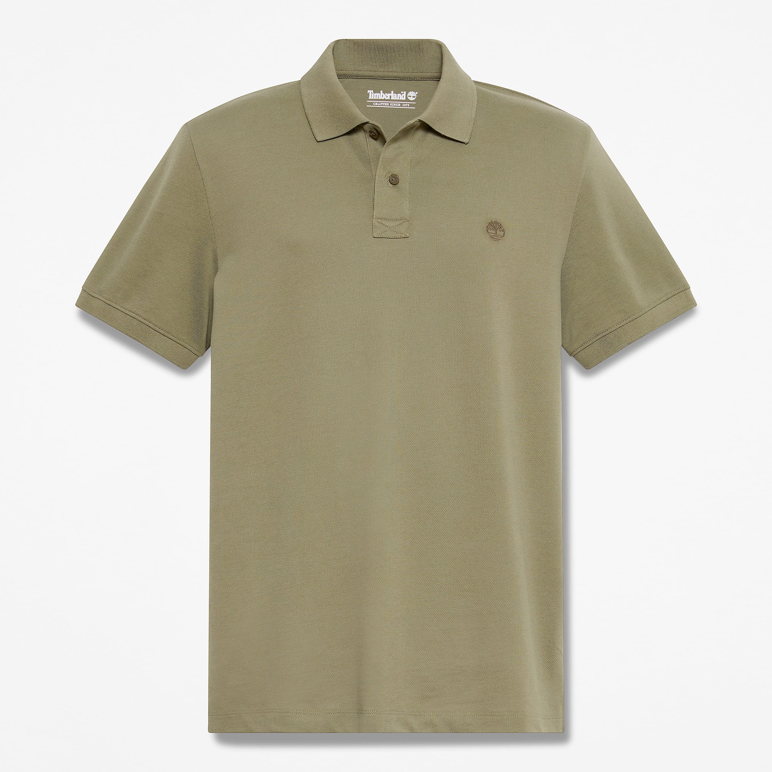 Mens Oyster River Regular ShortSleeve Polo TBL Deep Lichen Green HERO
