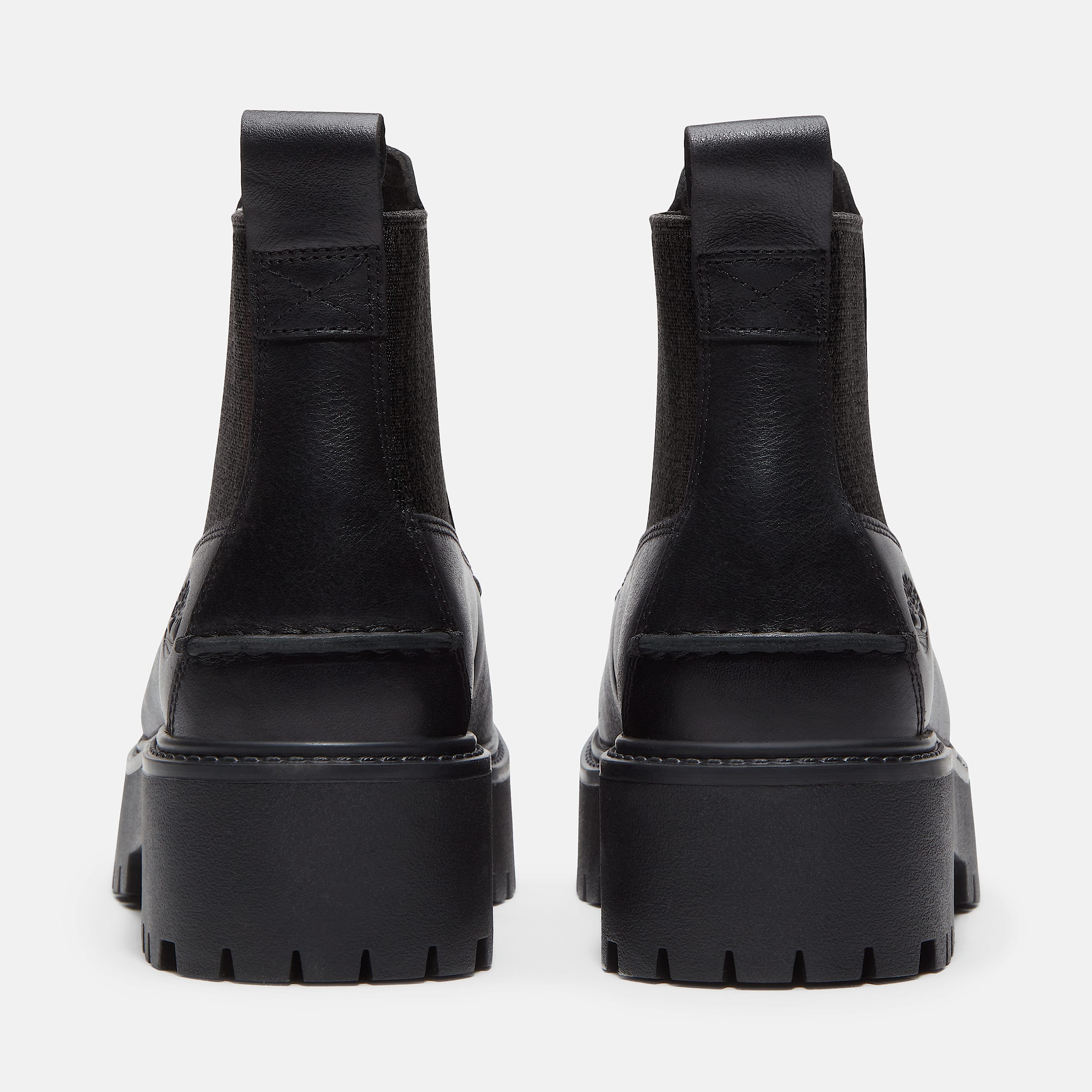 Botas Chelsea con plataforma Stone Street para Mujer TBL Piel de grano entero negro ALT5