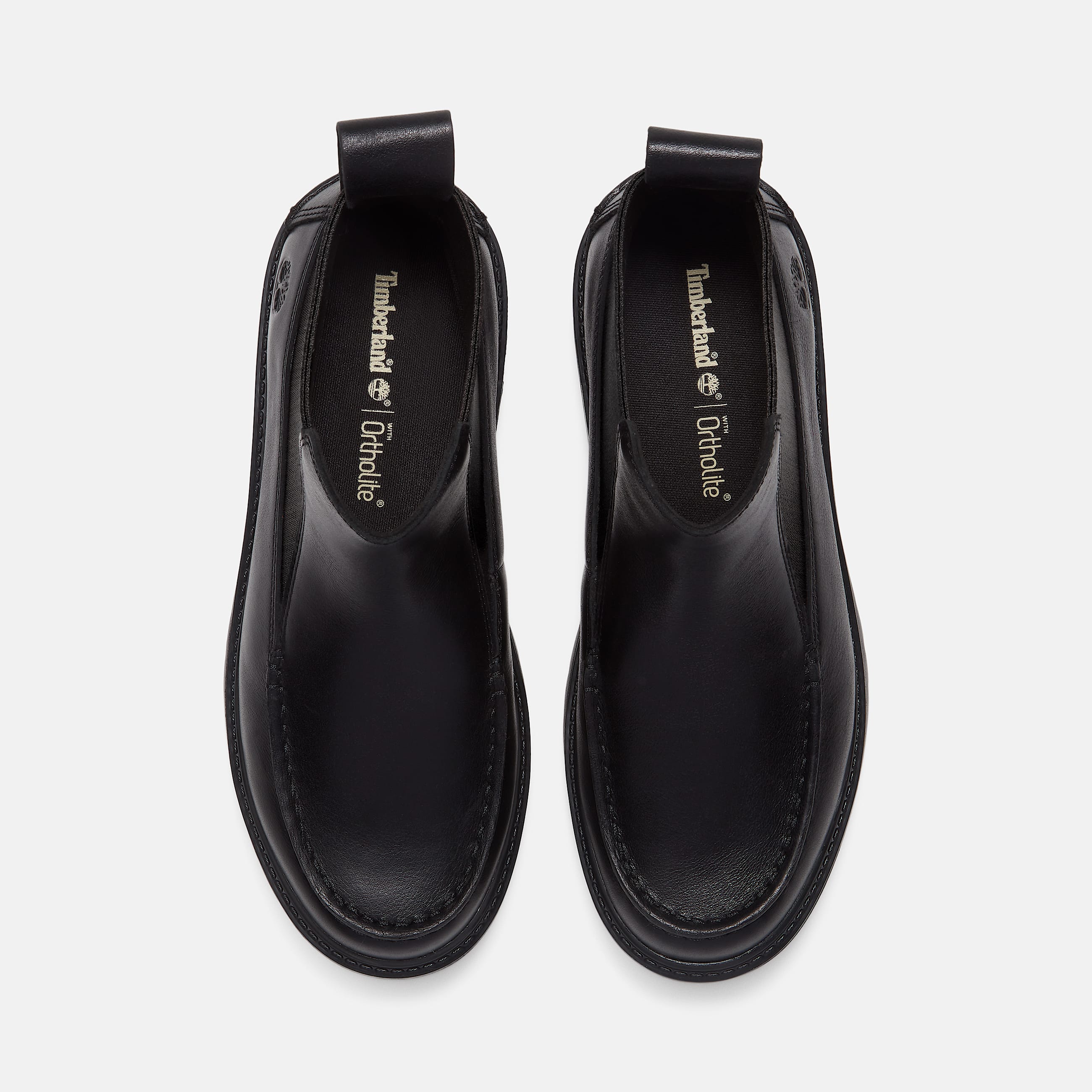 Botas Chelsea con plataforma Stone Street para Mujer TBL Piel de grano entero negro ALT2