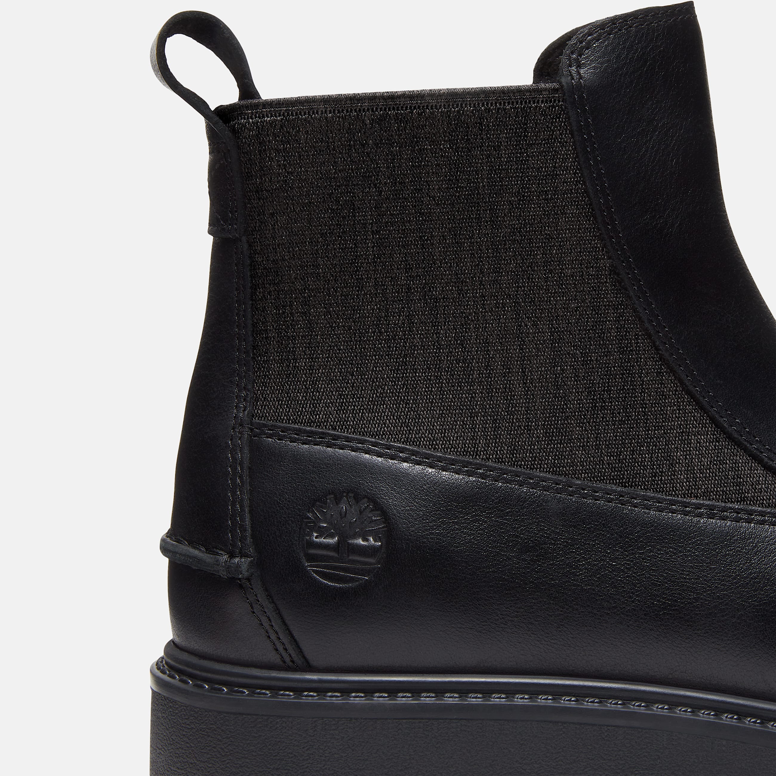 Botas Chelsea con plataforma Stone Street para Mujer TBL Piel de grano entero negro ALT7