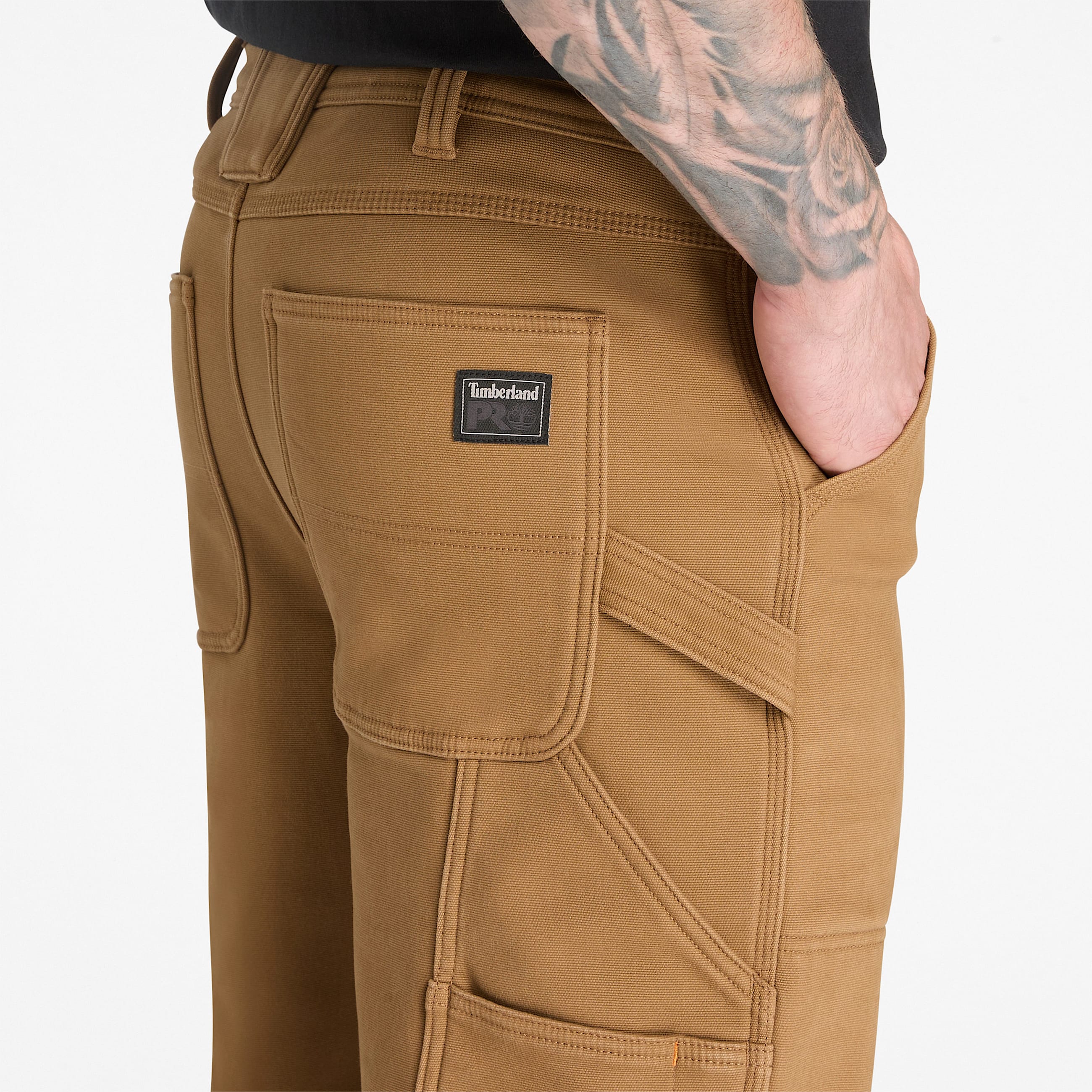 Mens Timberland PRO Bonded Stretch Canvas Work Pant TBL Dark Wheat ALT3