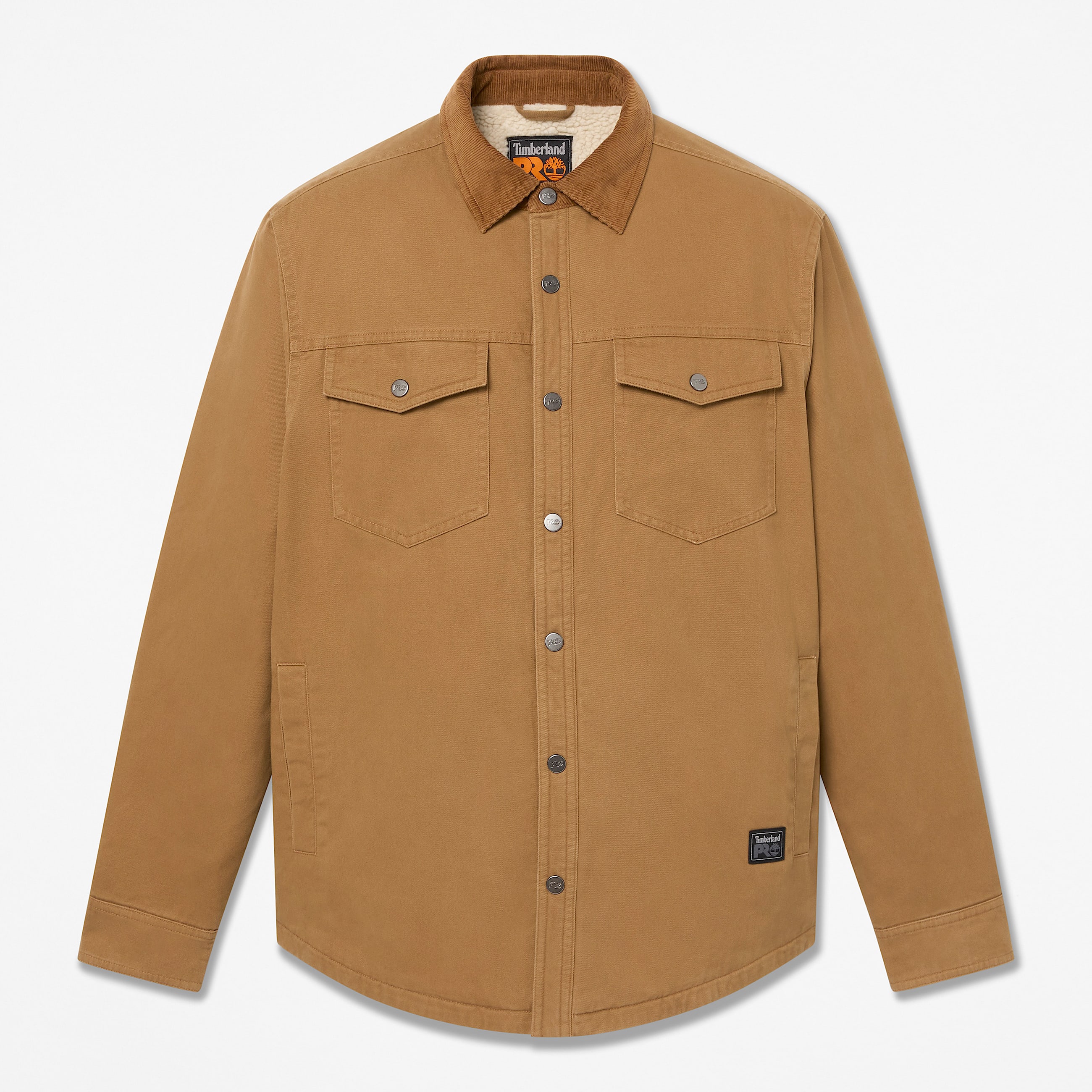 Mens Timberland PRO FleeceLined Shirt Jacket TBL Dark Wheat HERO