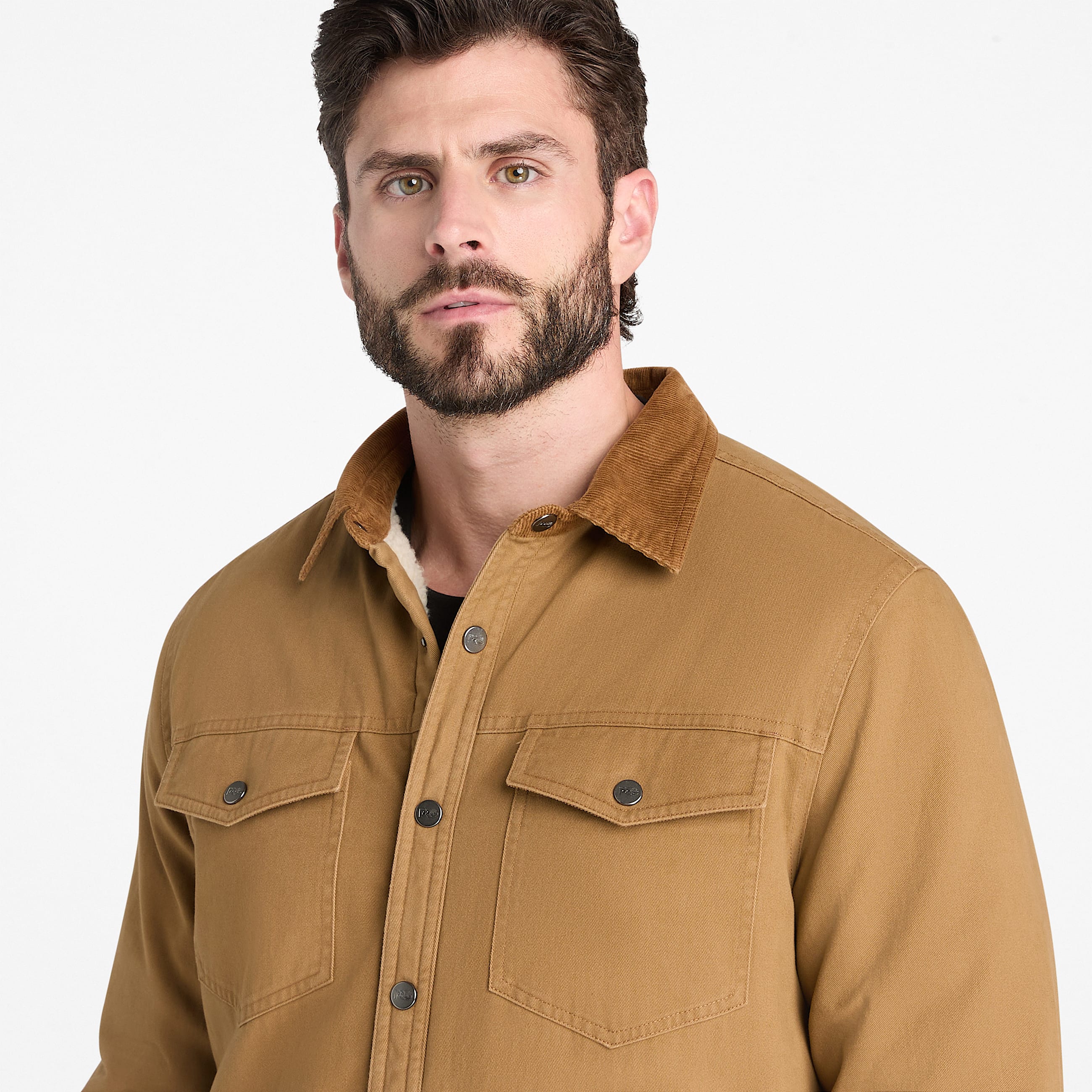 Mens Timberland PRO FleeceLined Shirt Jacket TBL Dark Wheat ALT3