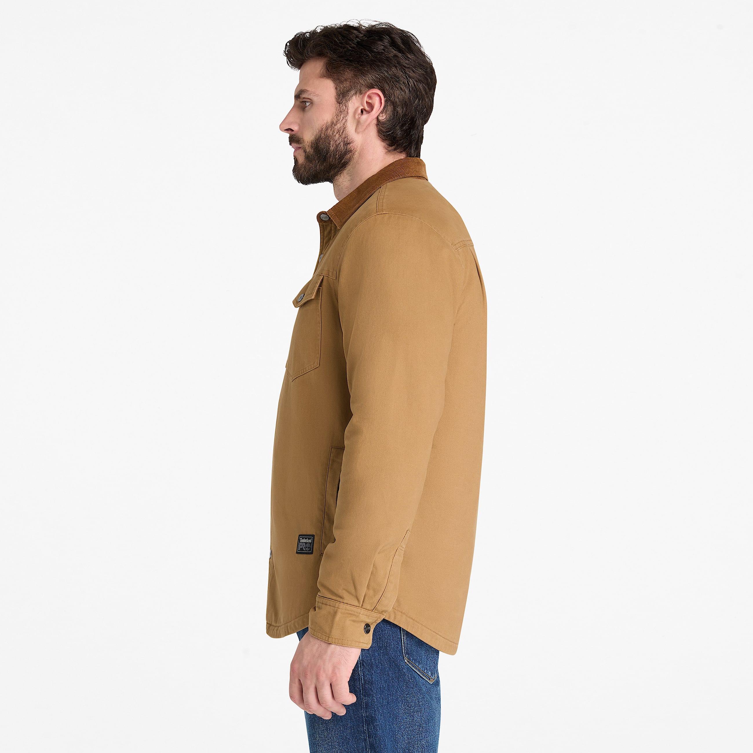 Mens Timberland PRO FleeceLined Shirt Jacket TBL Dark Wheat ALT7
