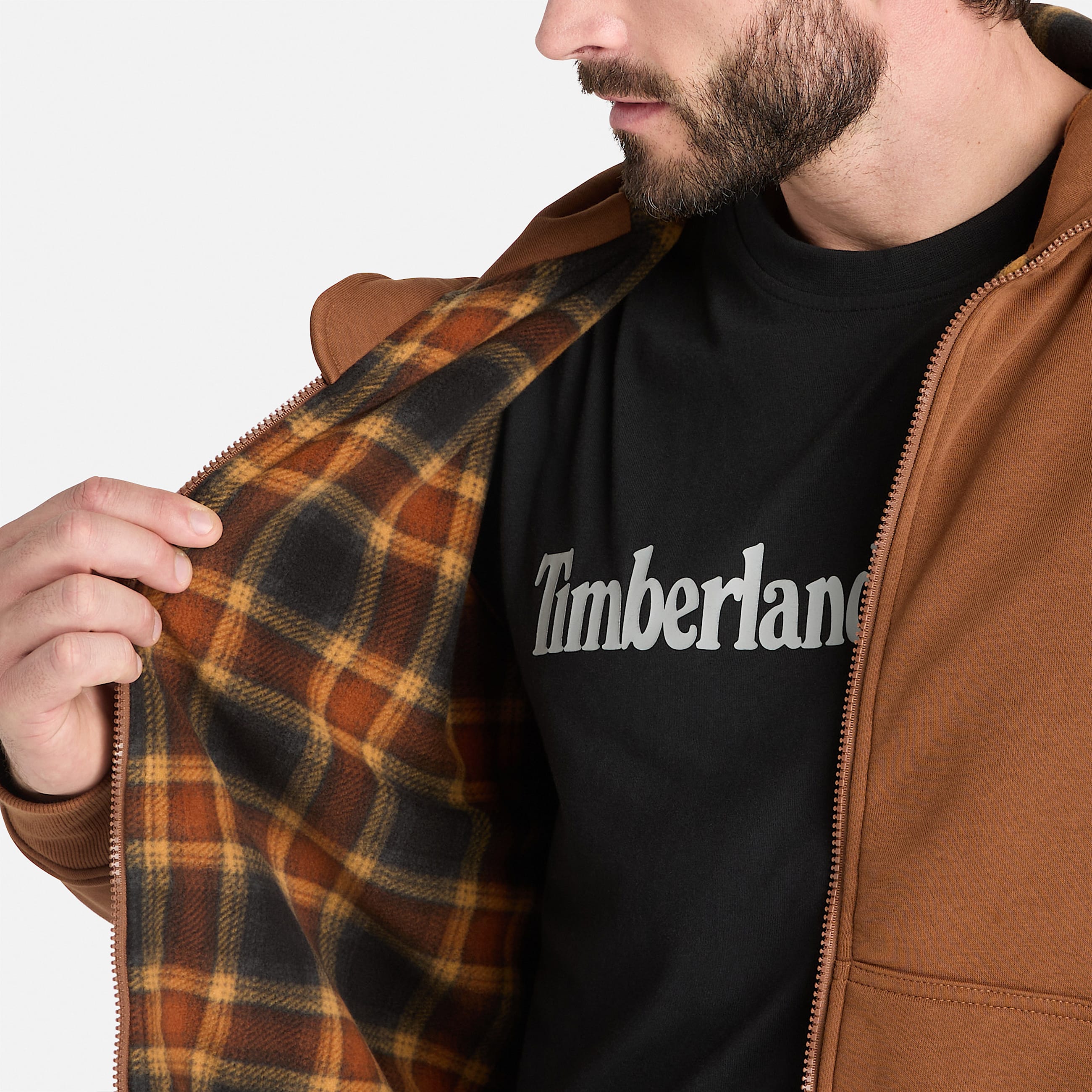 Mens Timberland PRO FleeceLined Hoodie TBL Dark Wheat ALT3