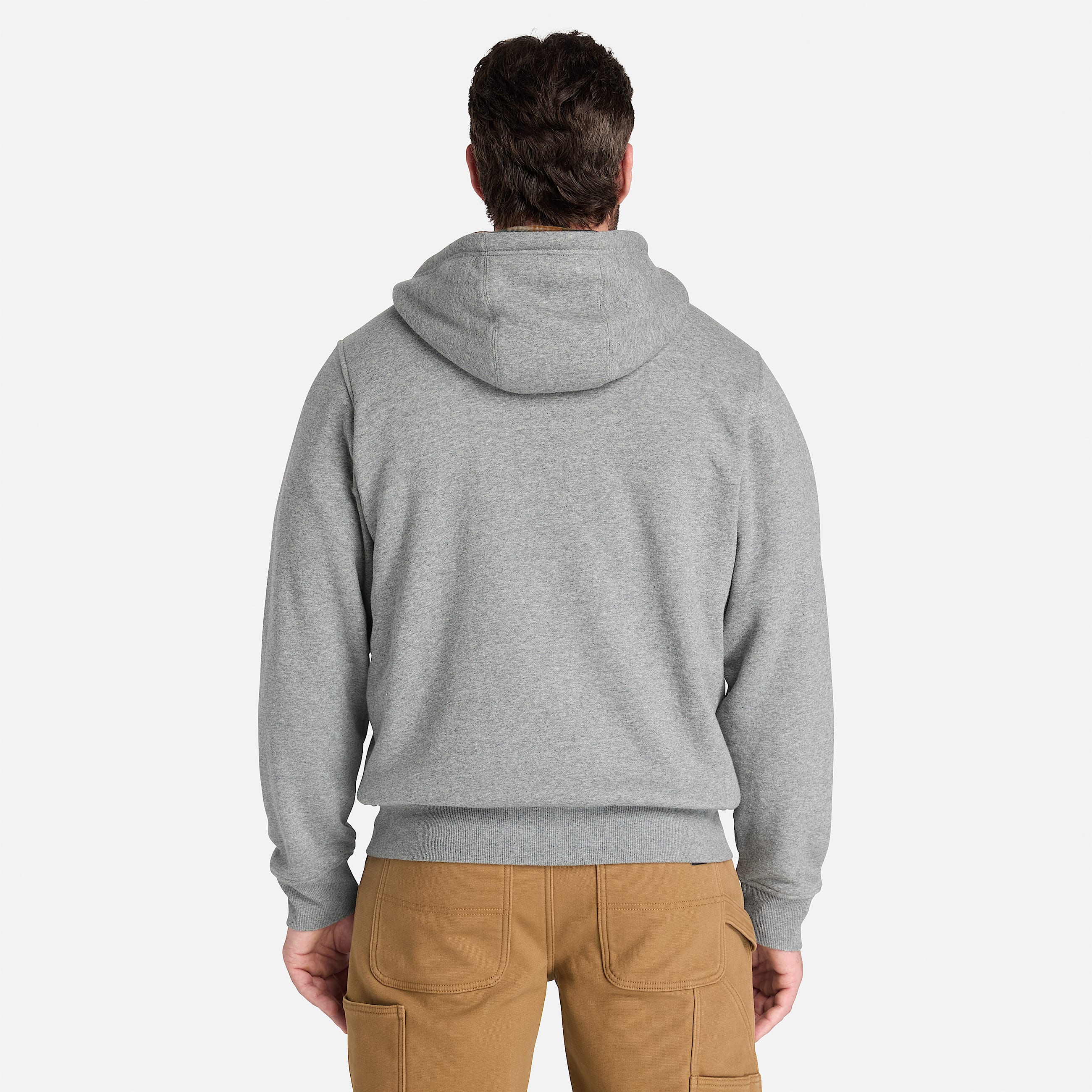 Mens Timberland PRO FleeceLined Hoodie TBL Dark Charcoal Heather ALT8