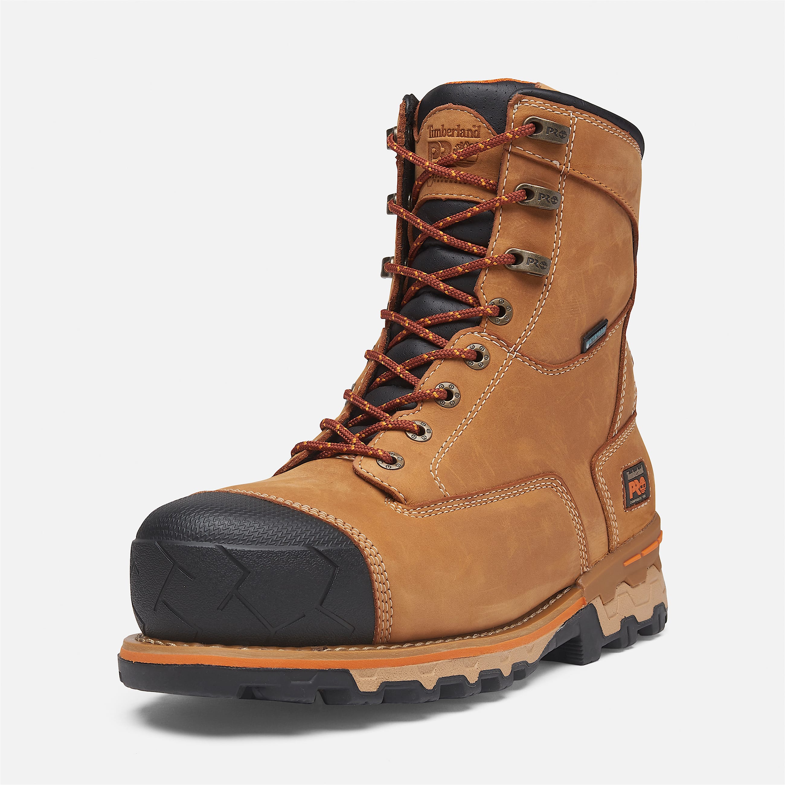 Mens Boondock 8 Composite Toe Waterproof Insulated Work Boot TBL Wheat ALT9