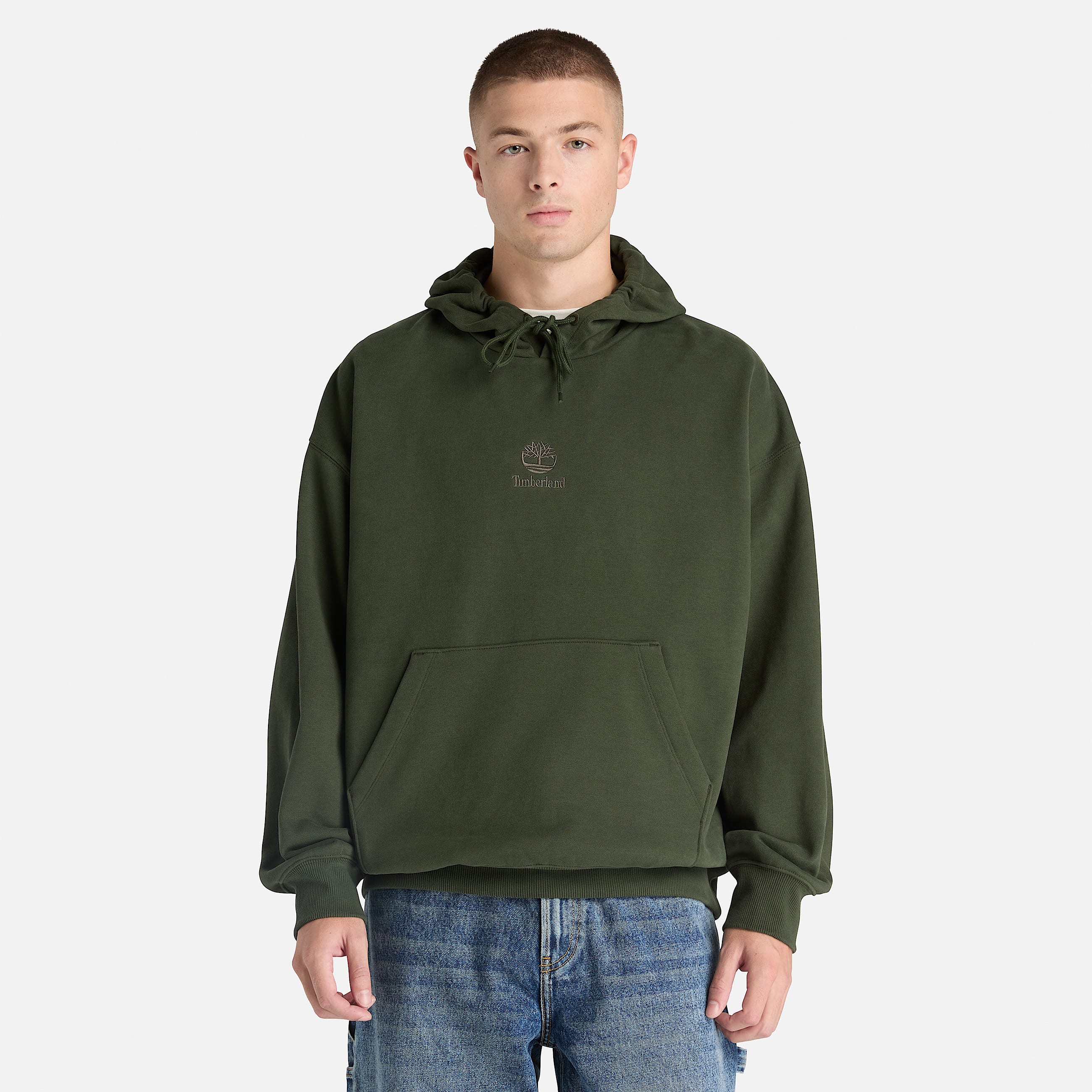 Sudadera con gorro Shorewood Heavyweight Core para Hombre TBL Verde oscuro ALT1