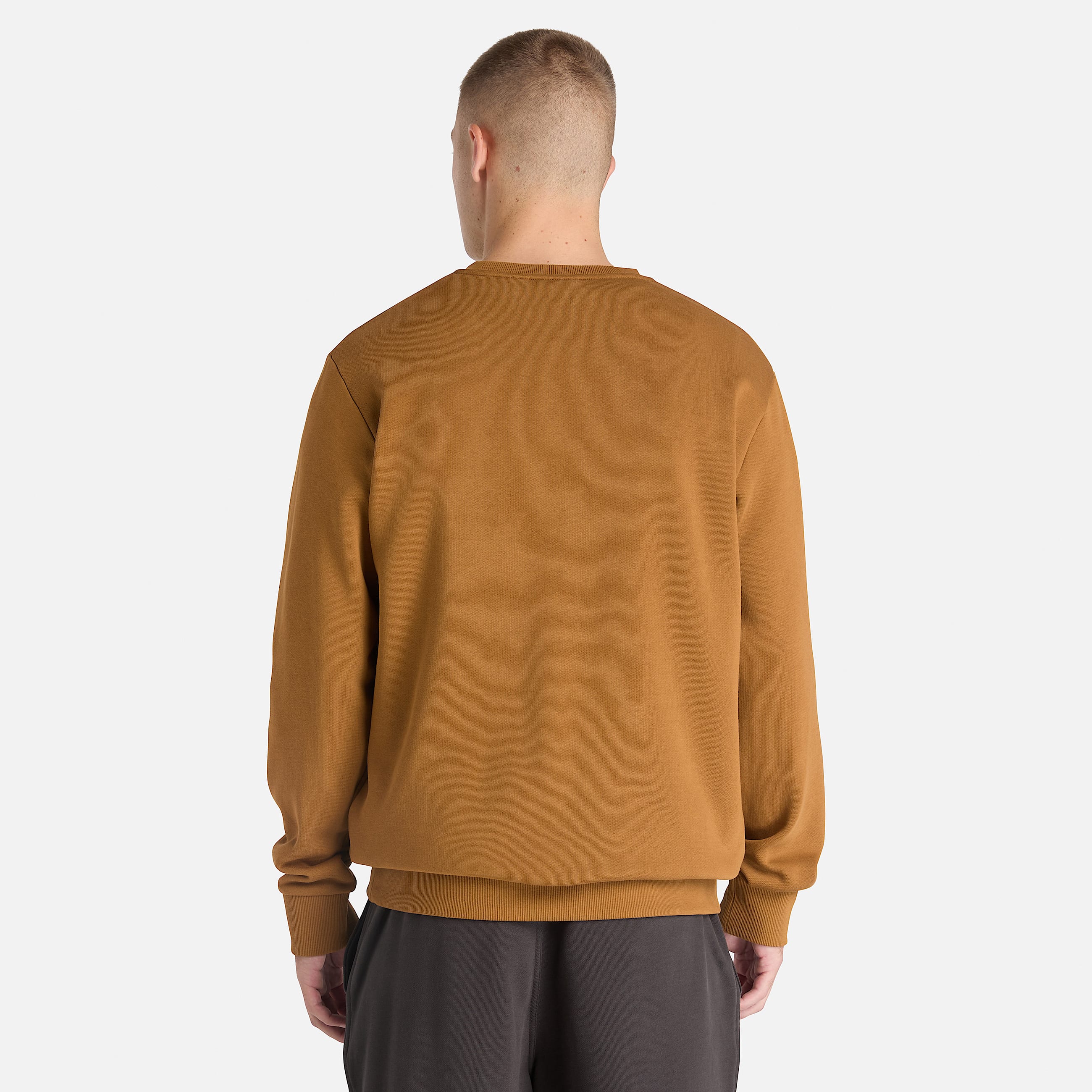 Sudadera de cuello redondo con parche de logotipo Wareham para hombre TBL Trigo oscuro ALT8