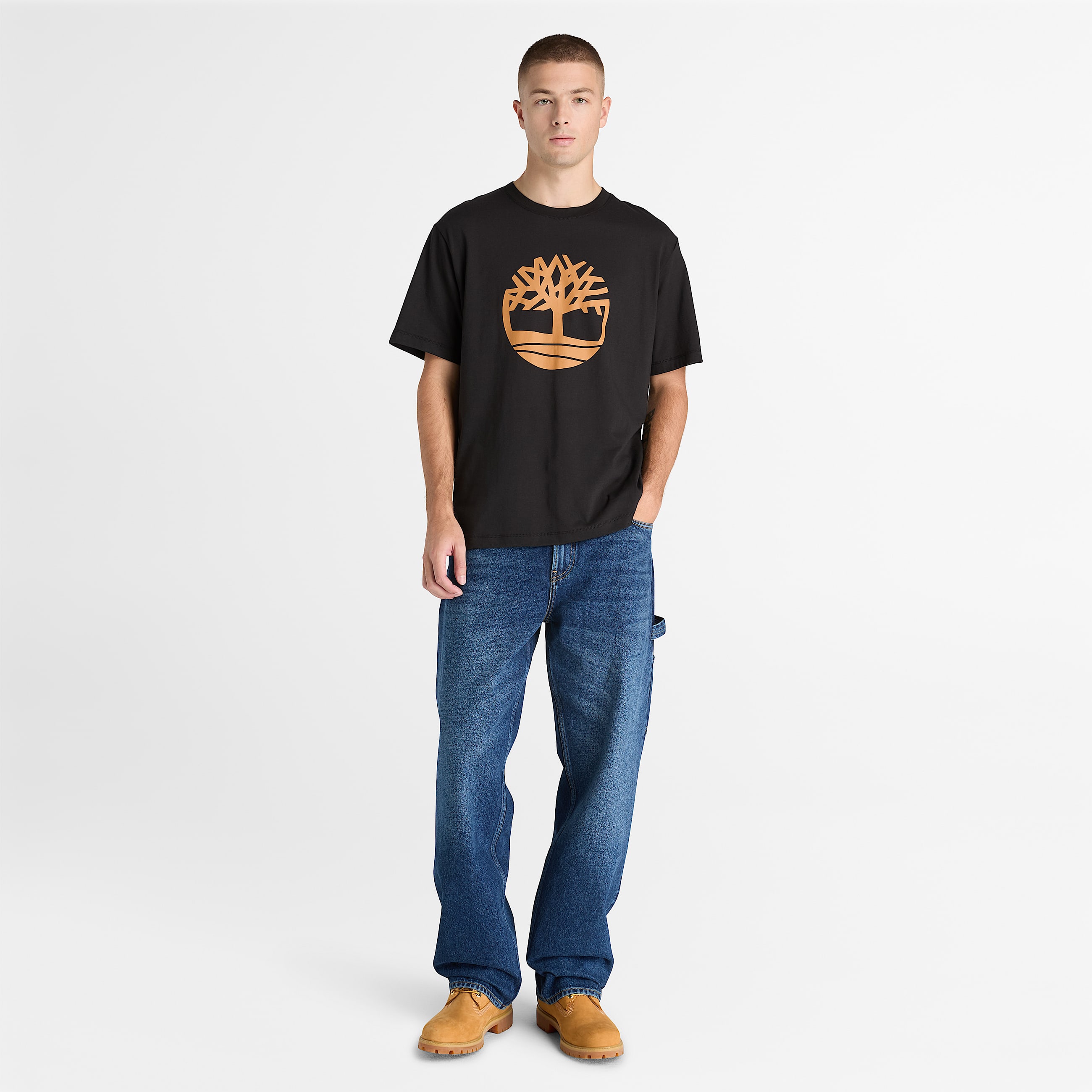 Tshirt Northwood  logo arbre pour hommes TBL Noir ALT2