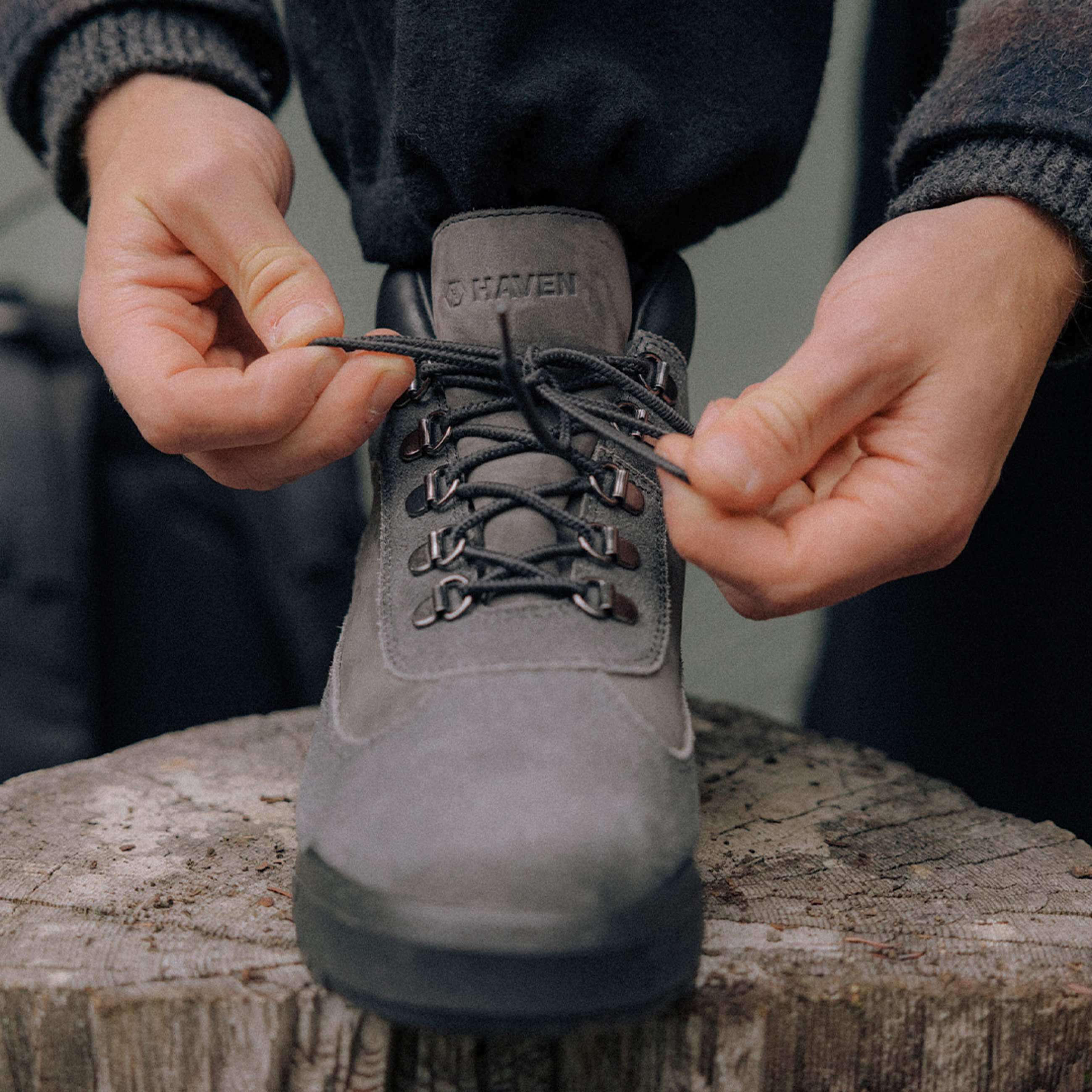 Mens Timberland x Haven Field Boot with GORETEX TBL Dark Grey Suede ALTC