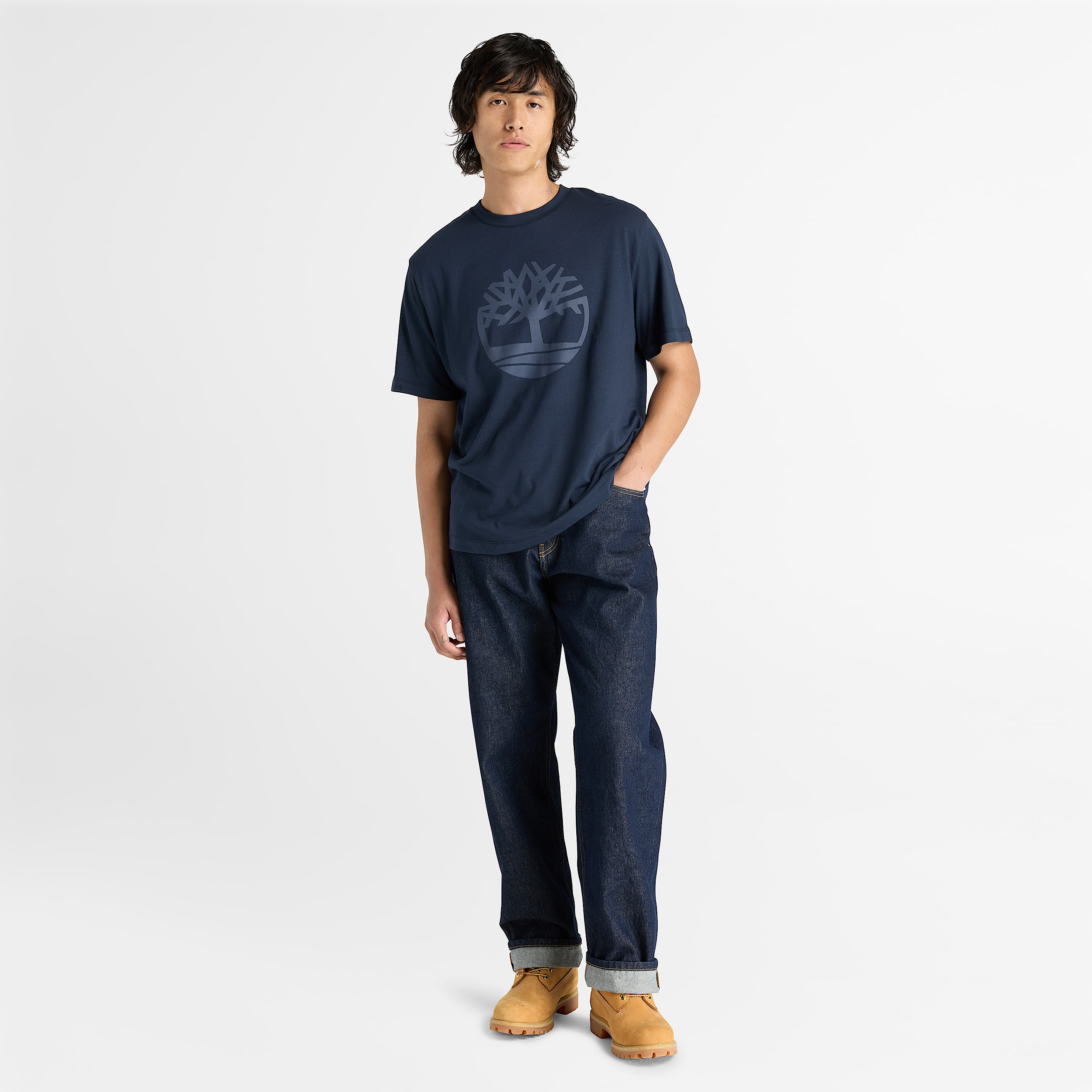 Mens Oyster River Regular ShortSleeve TShirt TBL Dark Sapphire ALT2