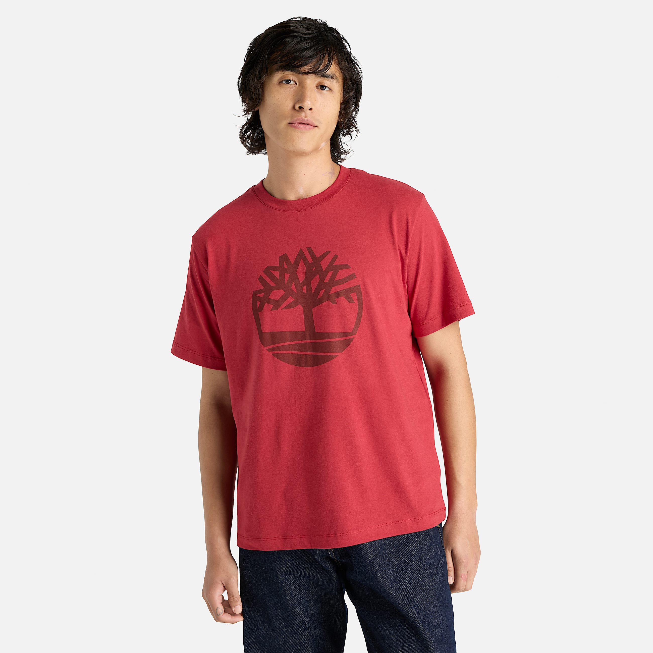Mens Northwood Tree Logo ShortSleeve TShirt TBL Rhythmic Red ALT1