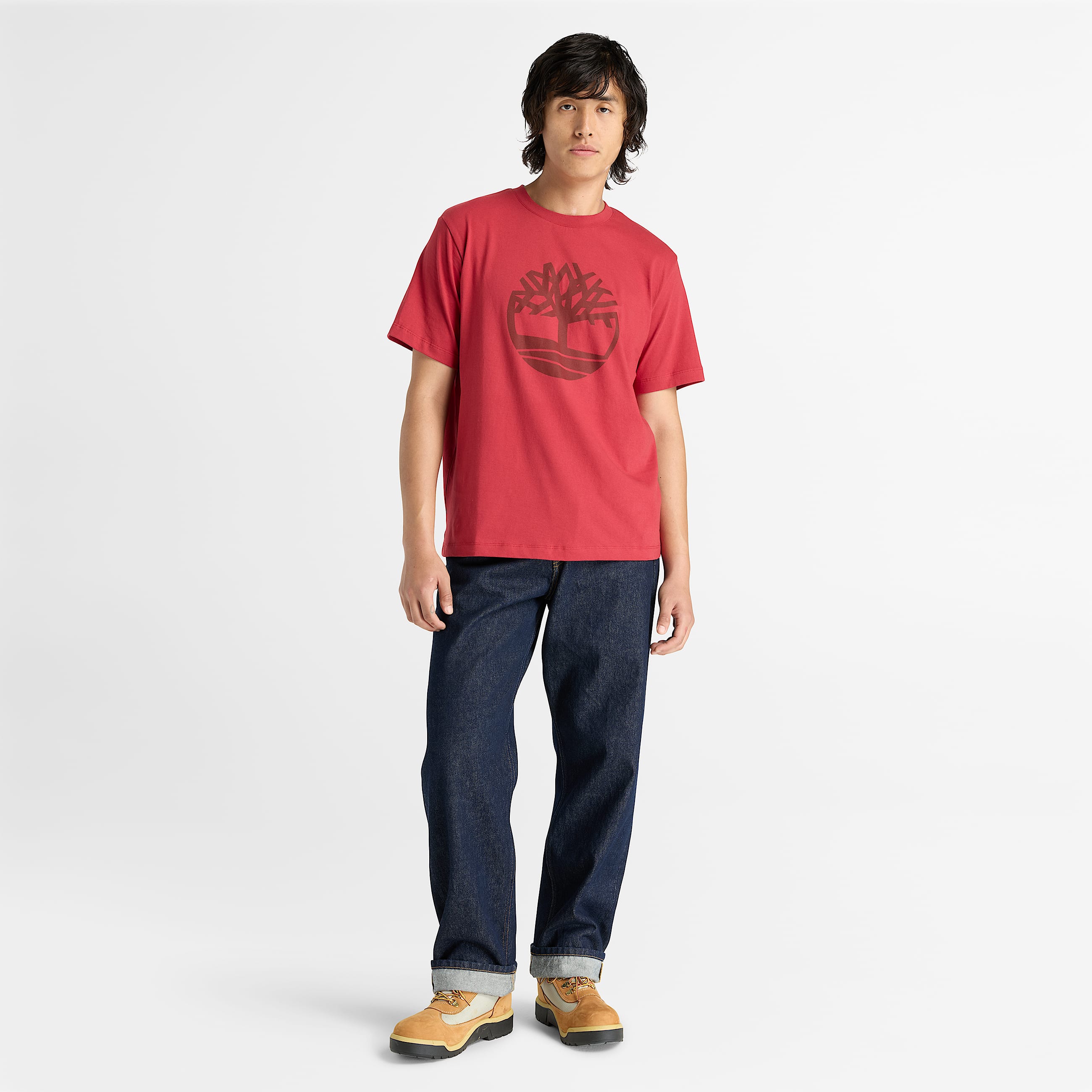 Mens Northwood Tree Logo ShortSleeve TShirt TBL Rhythmic Red ALT2